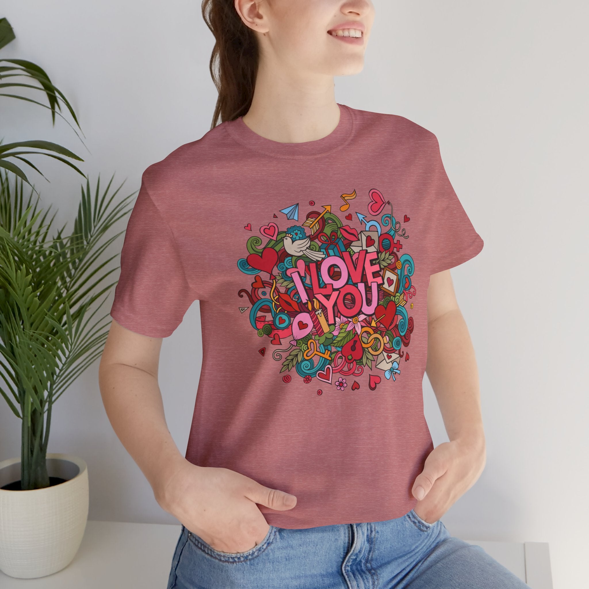 I Love You Doodle Graphic Tee