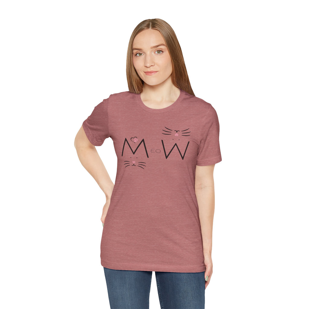 “MeoW” Cat Face – The Purr-fect Attitude Tee