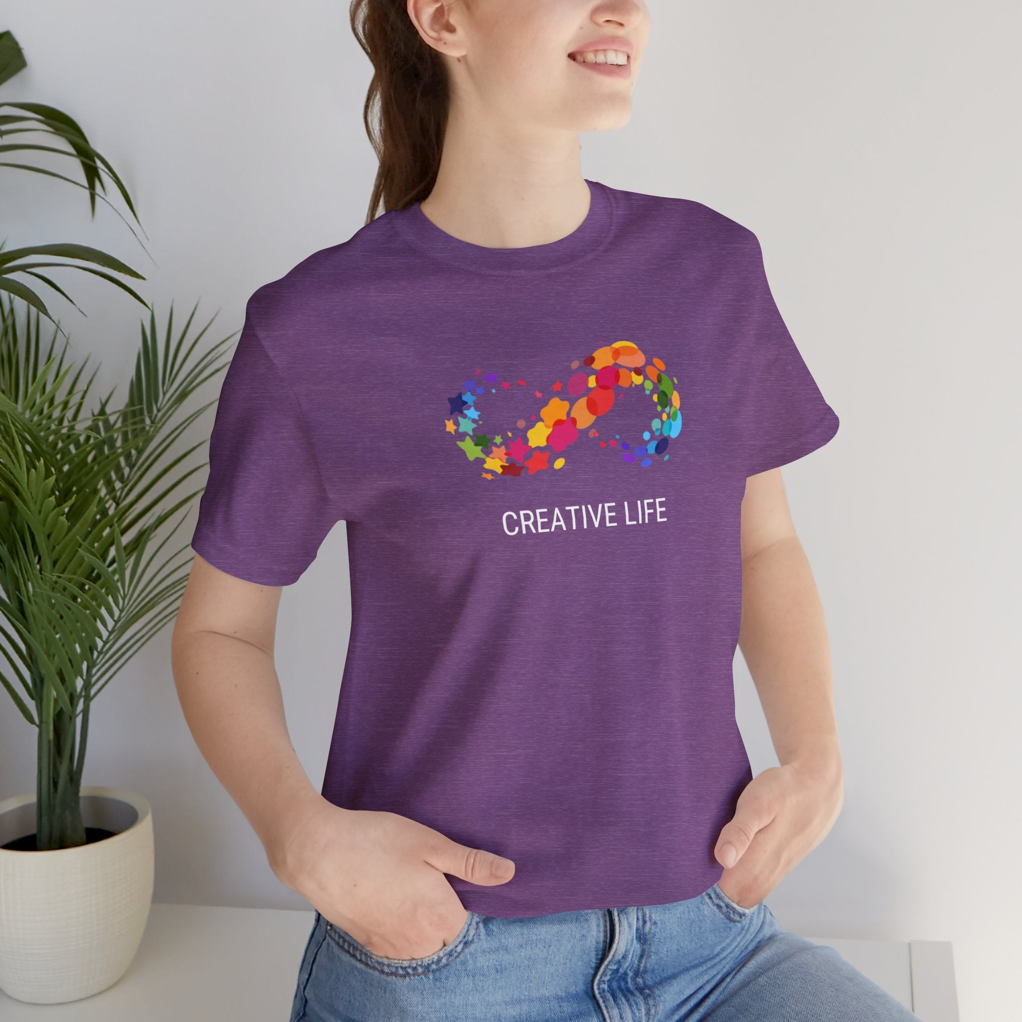Creative Life T-Shirt — Colorful Infinity Art Tee for Artists & Creatives