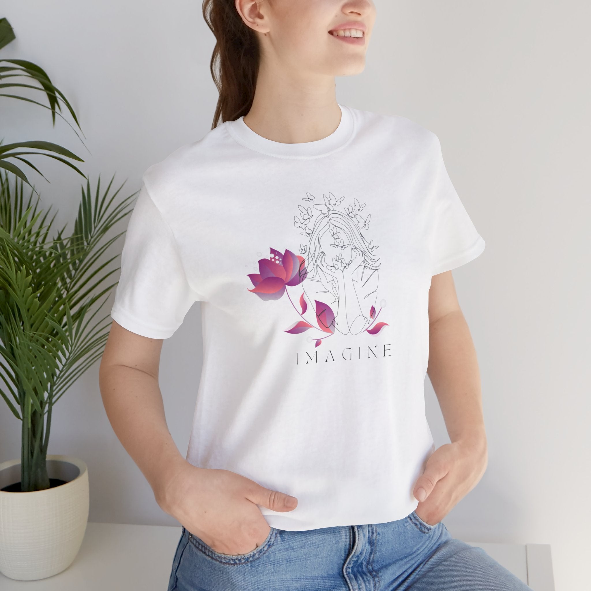Imagine Lotus Floral T-Shirt