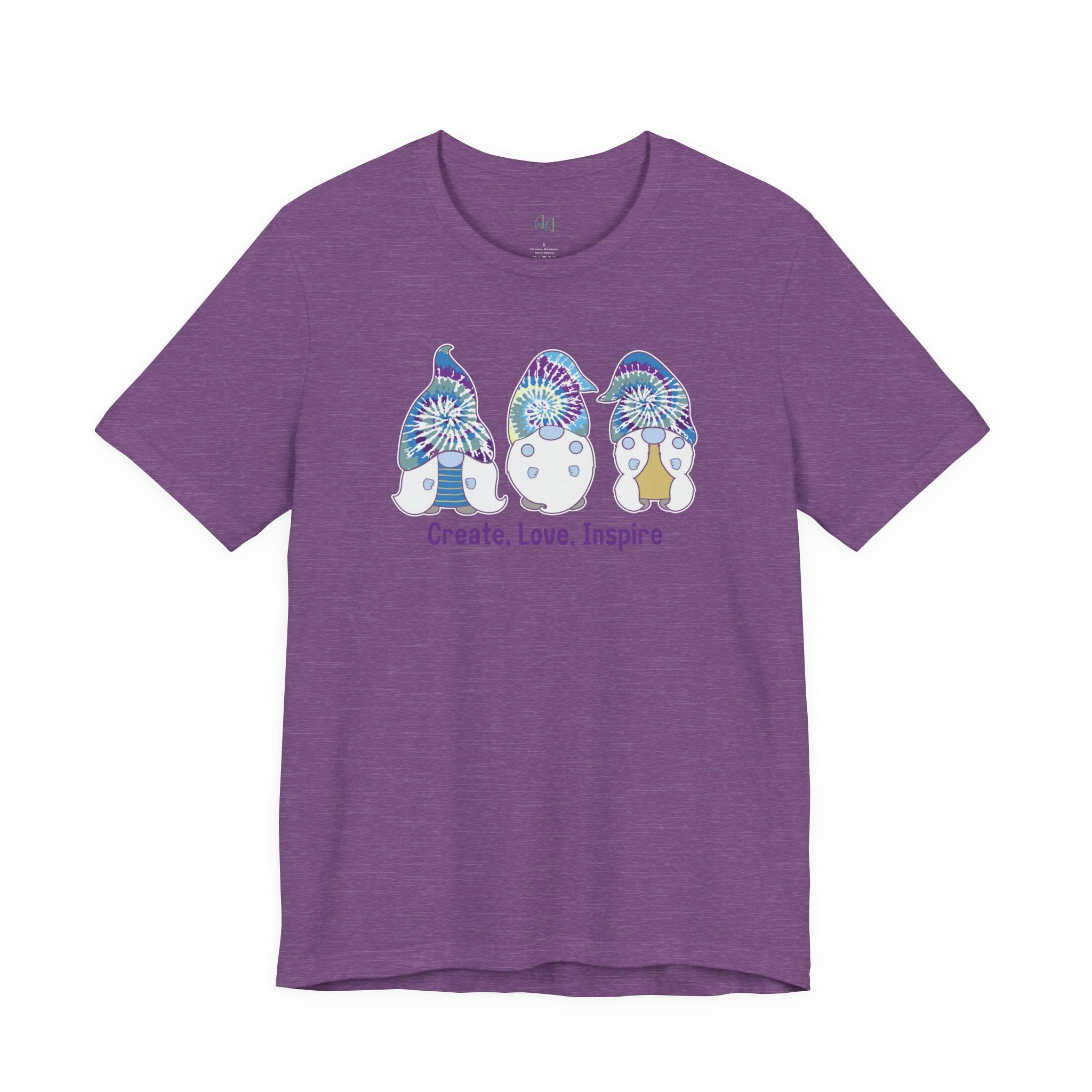 “Create. Love. Inspire.” – The Whimsical Gnome Motivation Tee
