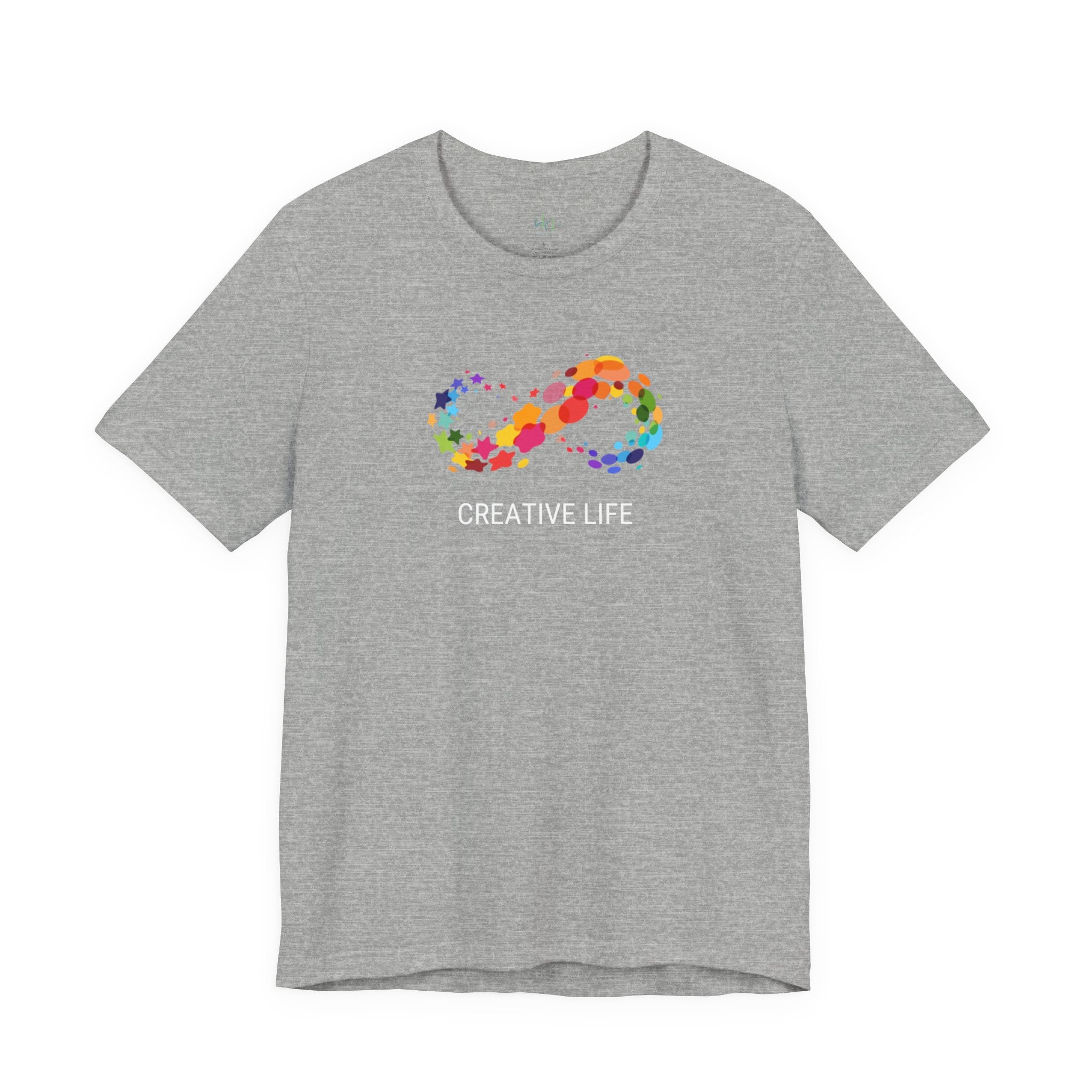 Creative Life T-Shirt — Colorful Infinity Art Tee for Artists & Creatives