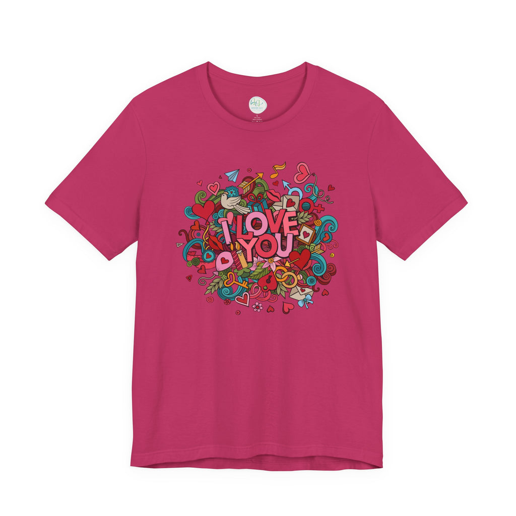 I Love You Doodle Graphic Tee