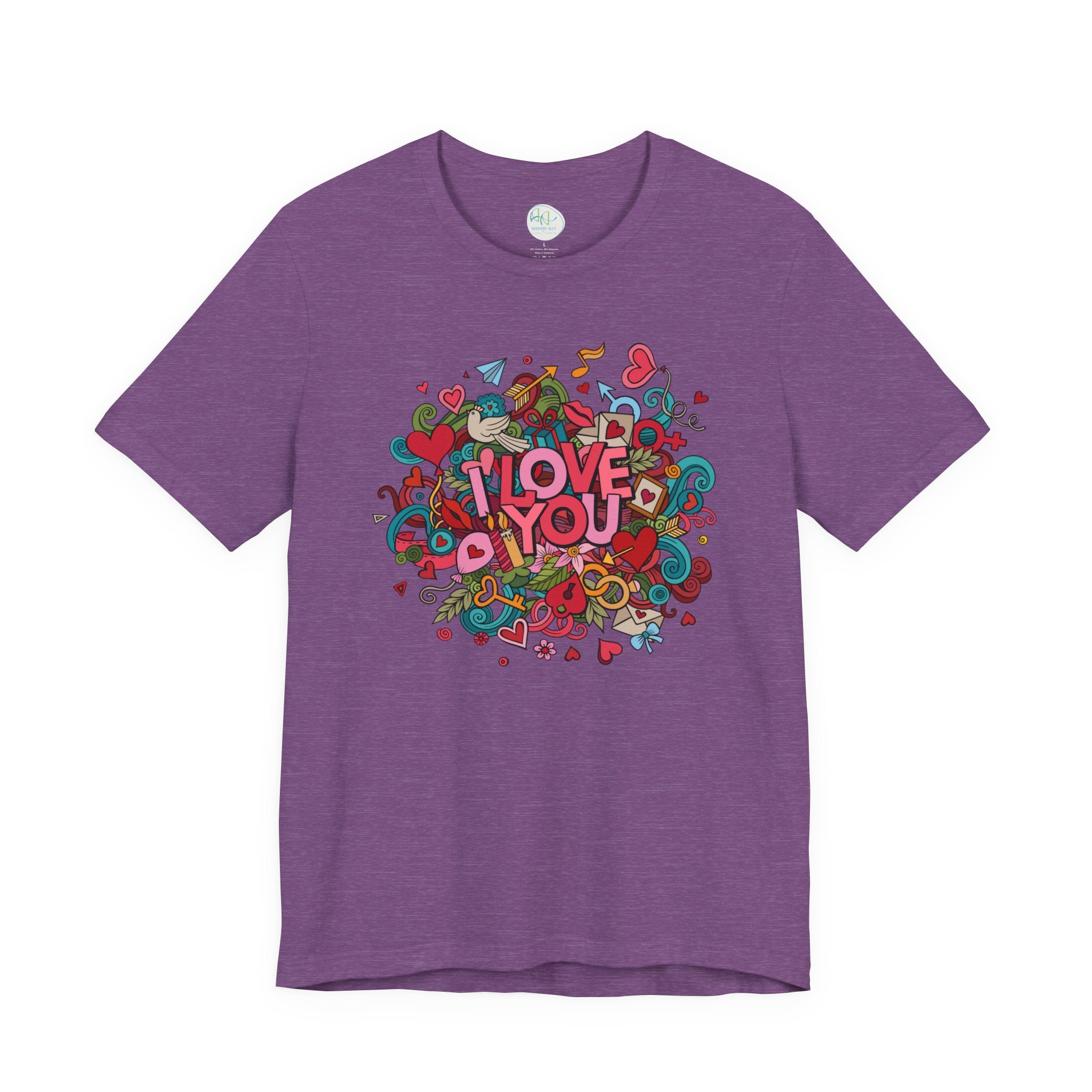 I Love You Doodle Graphic Tee