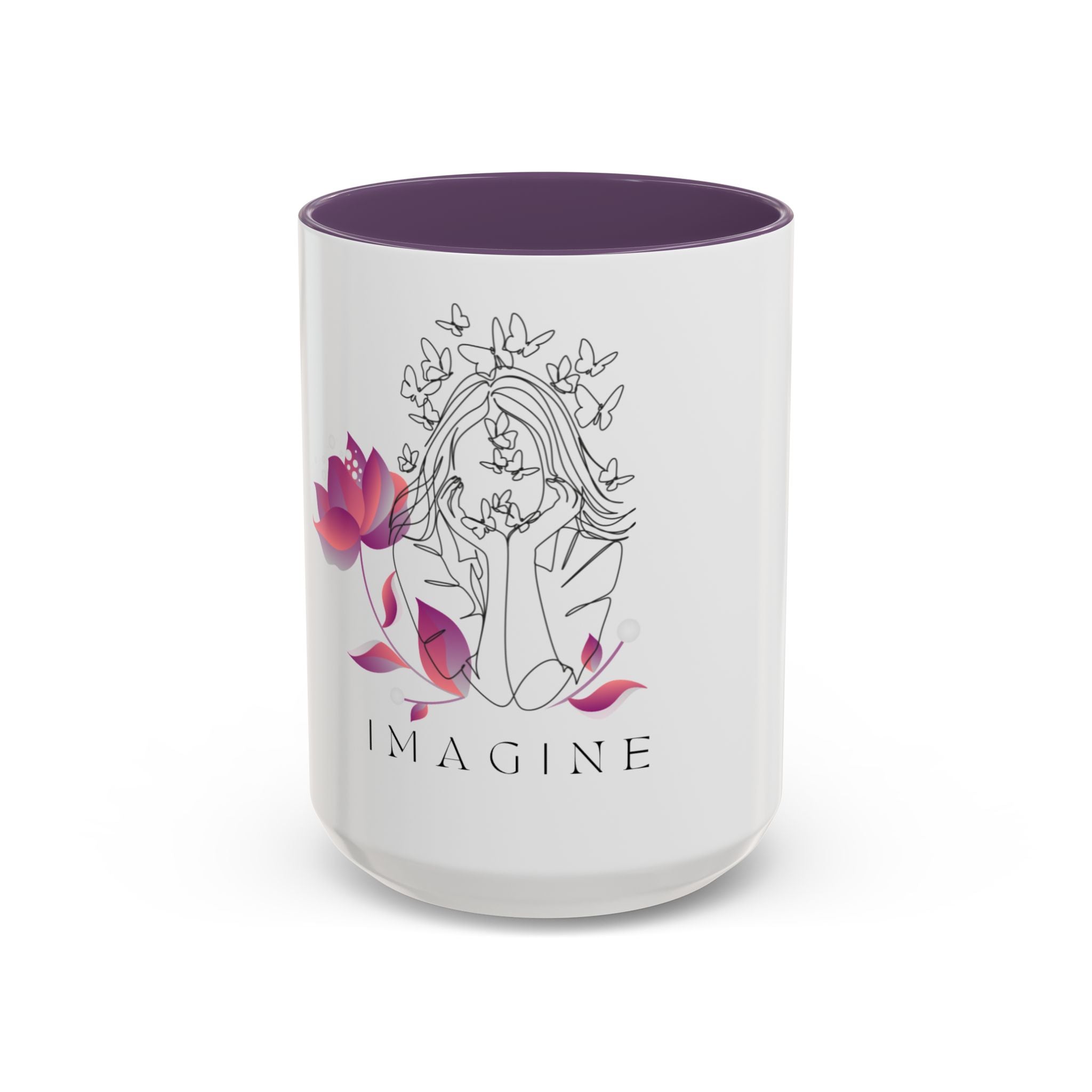 Imagine Inspirational Script Ceramic Mug (11/15 oz)
