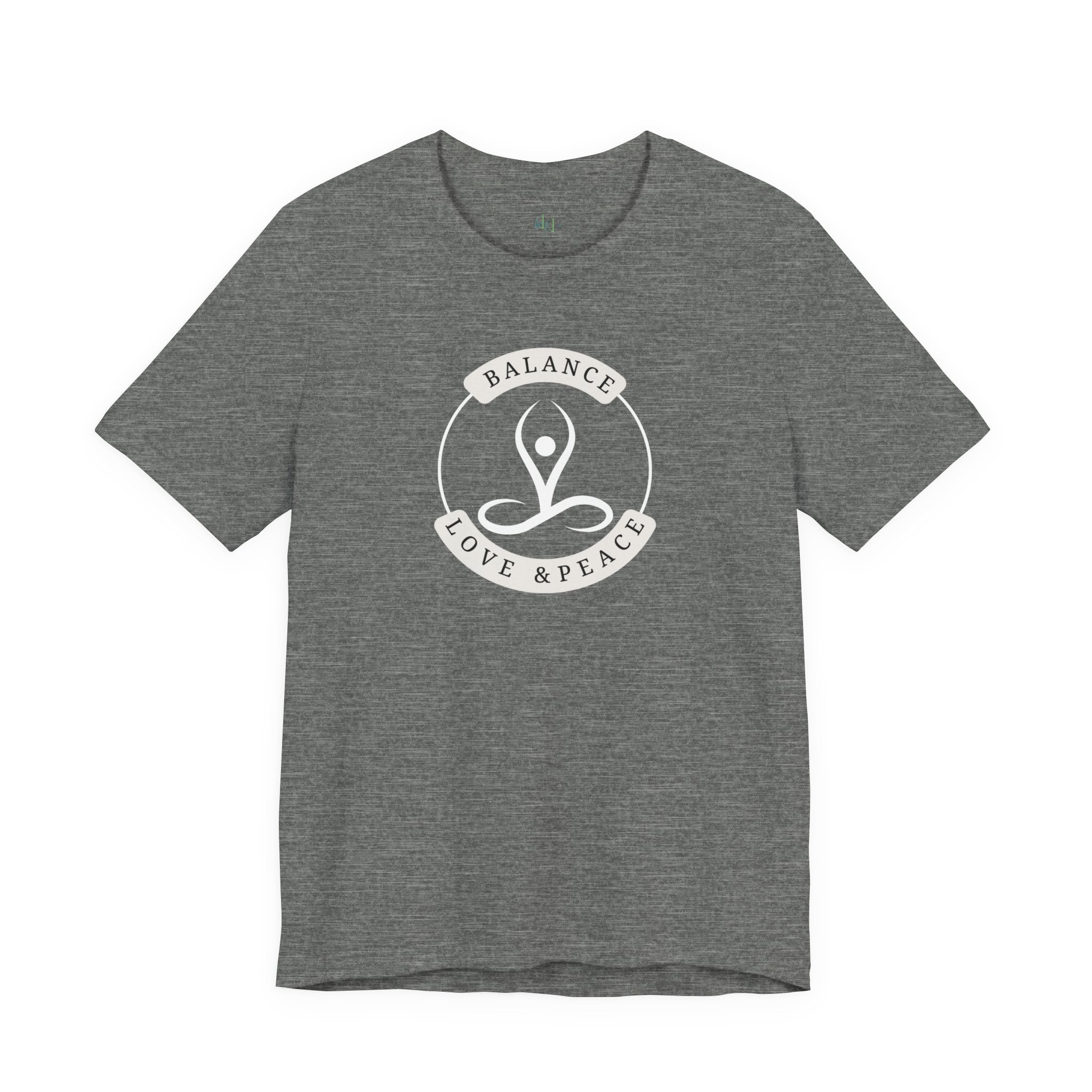 Balance Love & Peace Yoga T‑Shirt — Mindful Meditation Tee