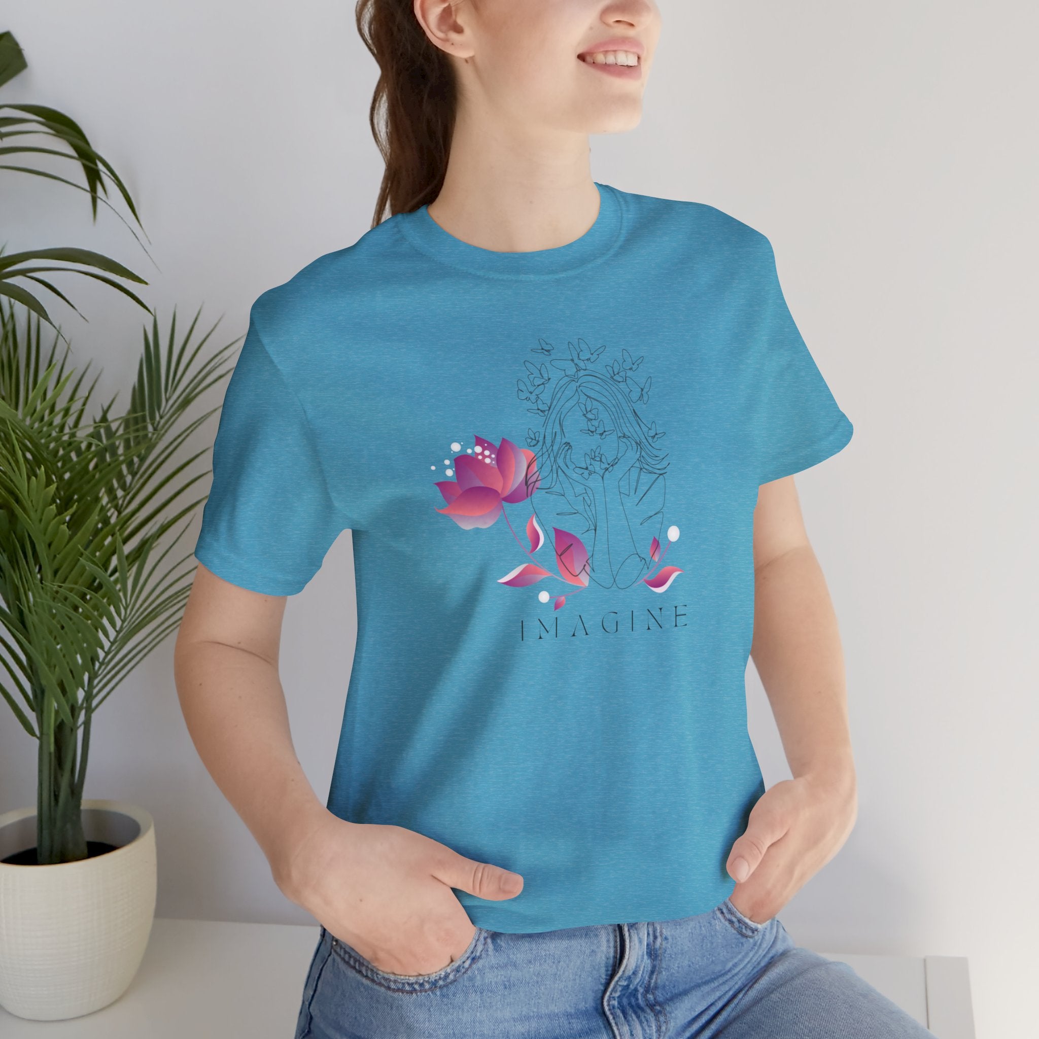 Imagine Lotus Floral T-Shirt