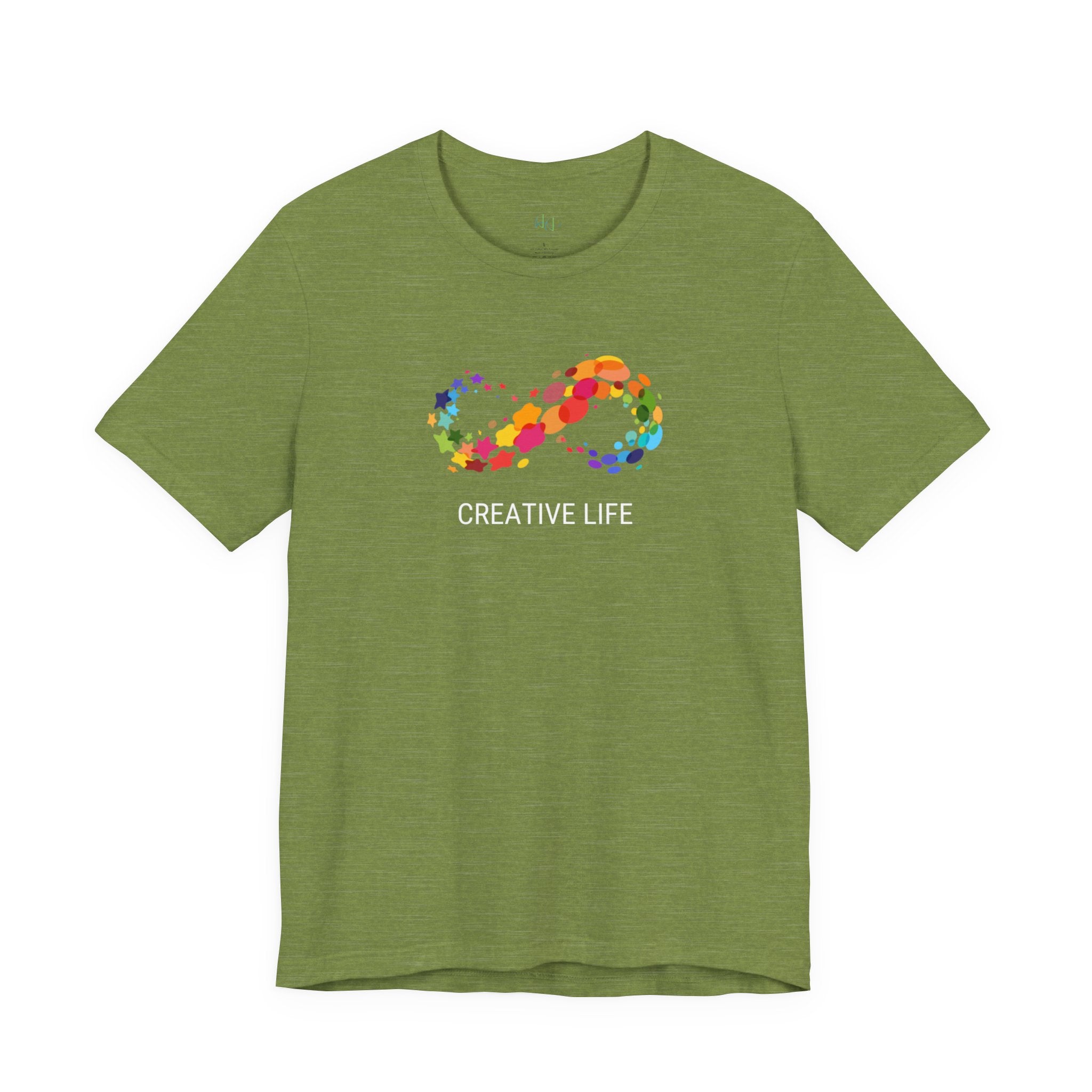 Creative Life T-Shirt — Colorful Infinity Art Tee for Artists & Creatives