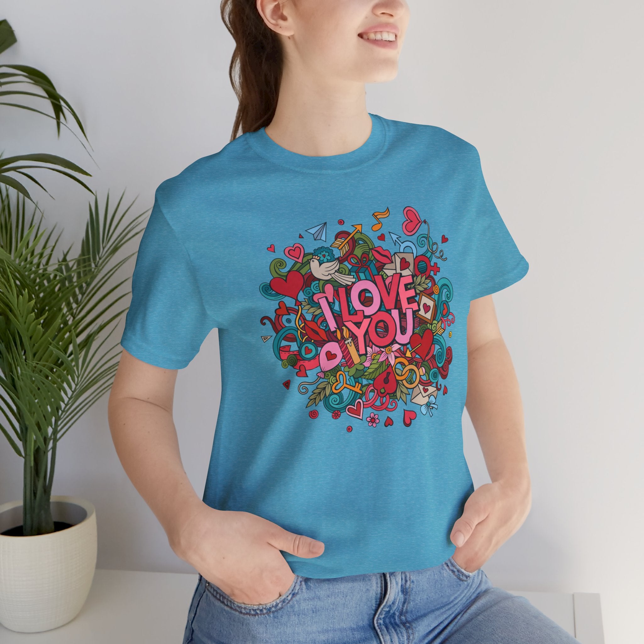 I Love You Doodle Graphic Tee