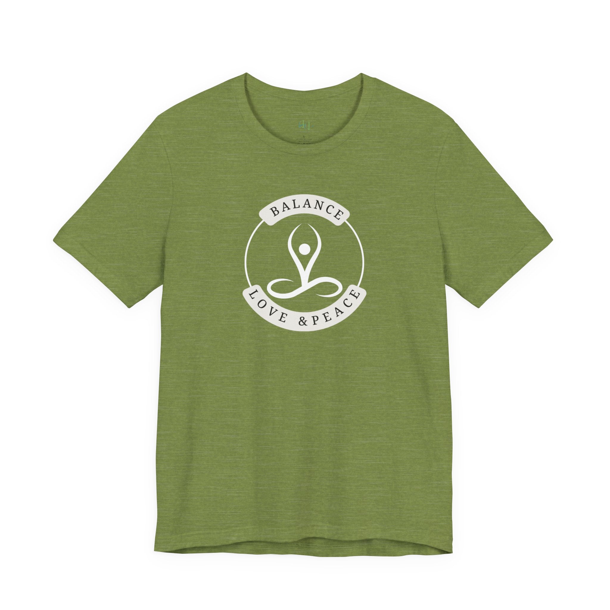 Balance Love & Peace Yoga T‑Shirt — Mindful Meditation Tee
