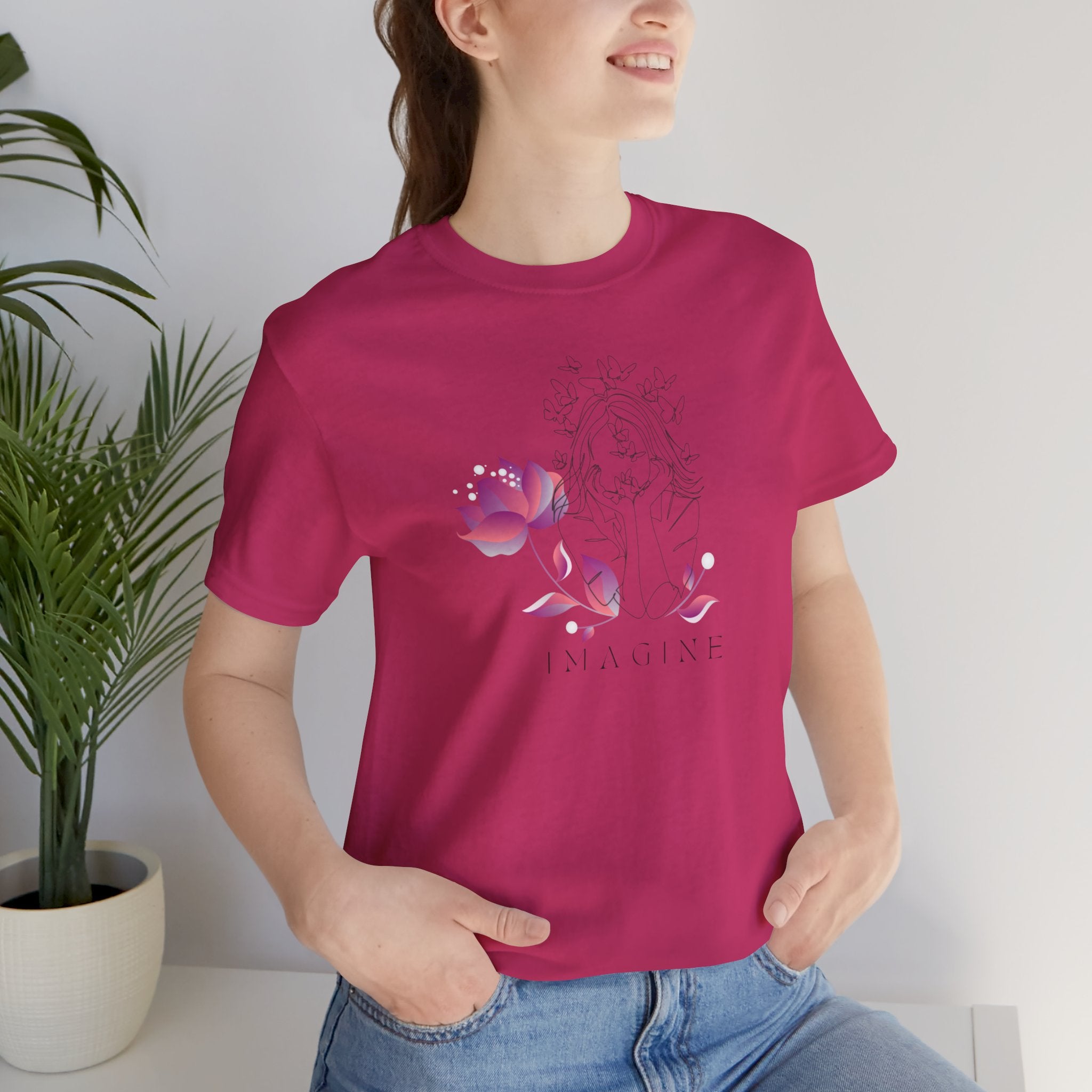 Imagine Lotus Floral T-Shirt