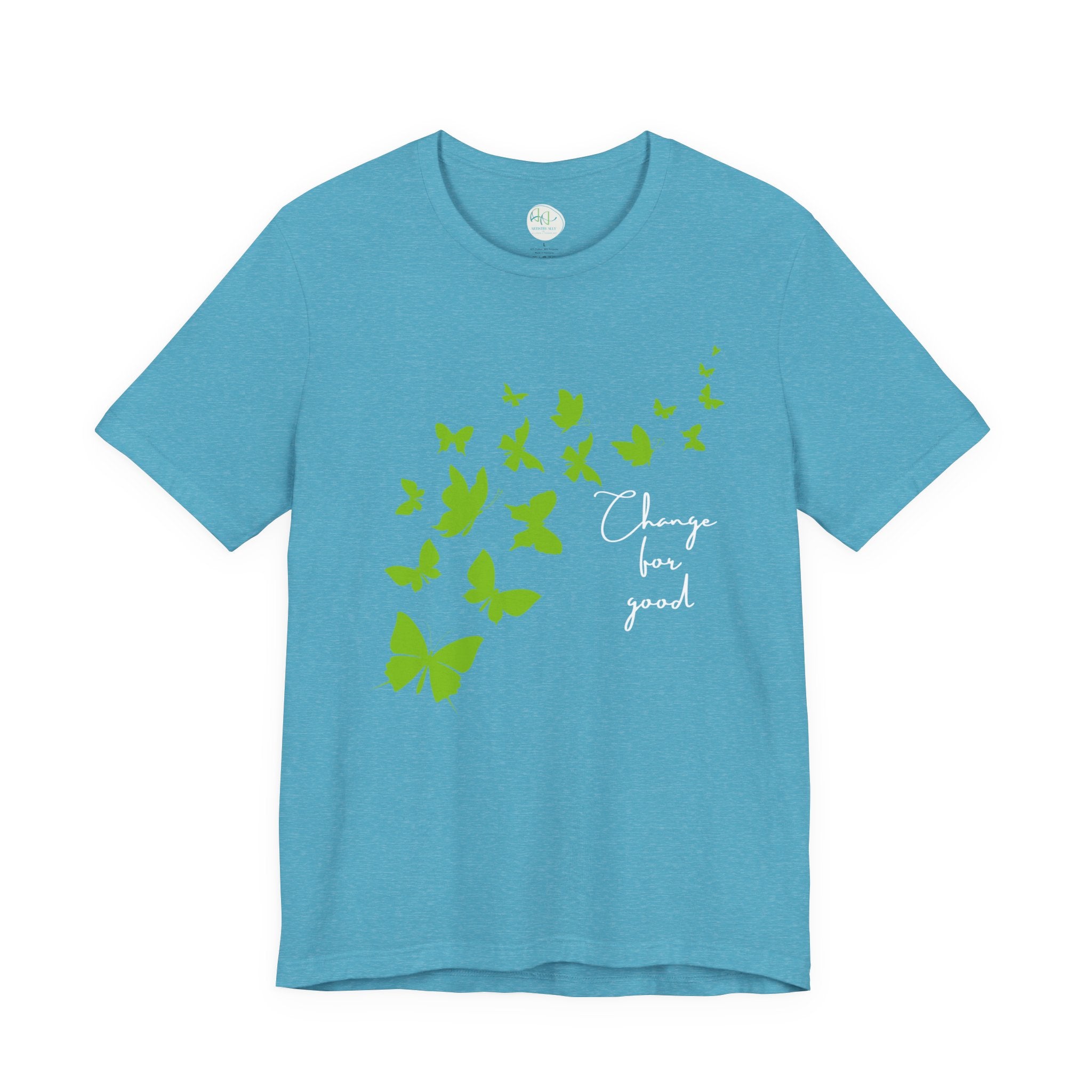 Butterfly Change for Good Tee — Inspirational Eco-Friendly Graphic T-Shirt
