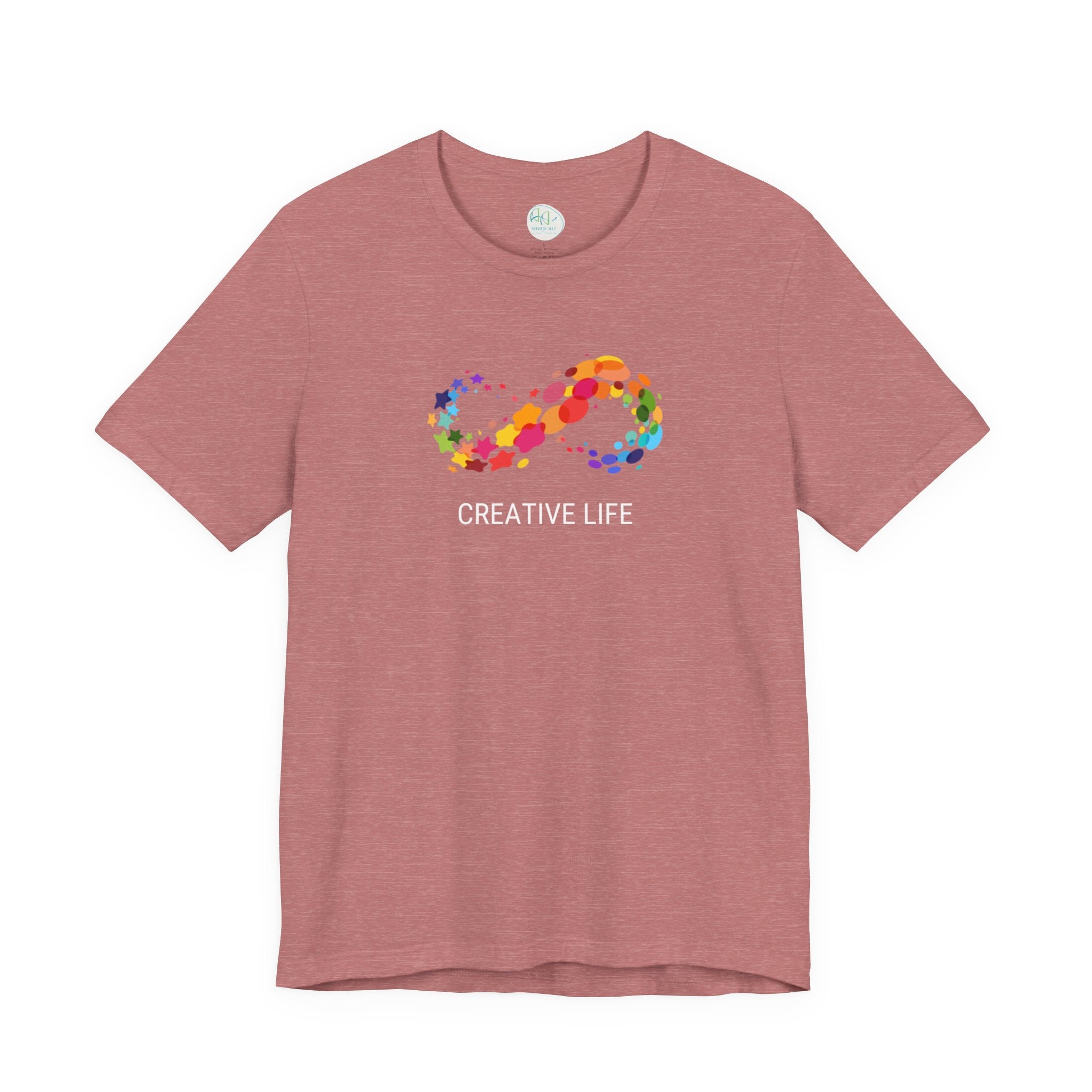 Creative Life T-Shirt — Colorful Infinity Art Tee for Artists & Creatives
