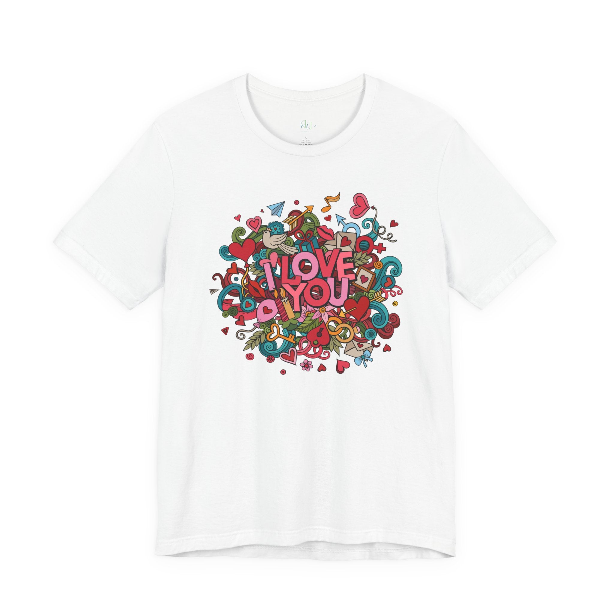 I Love You Doodle Graphic Tee