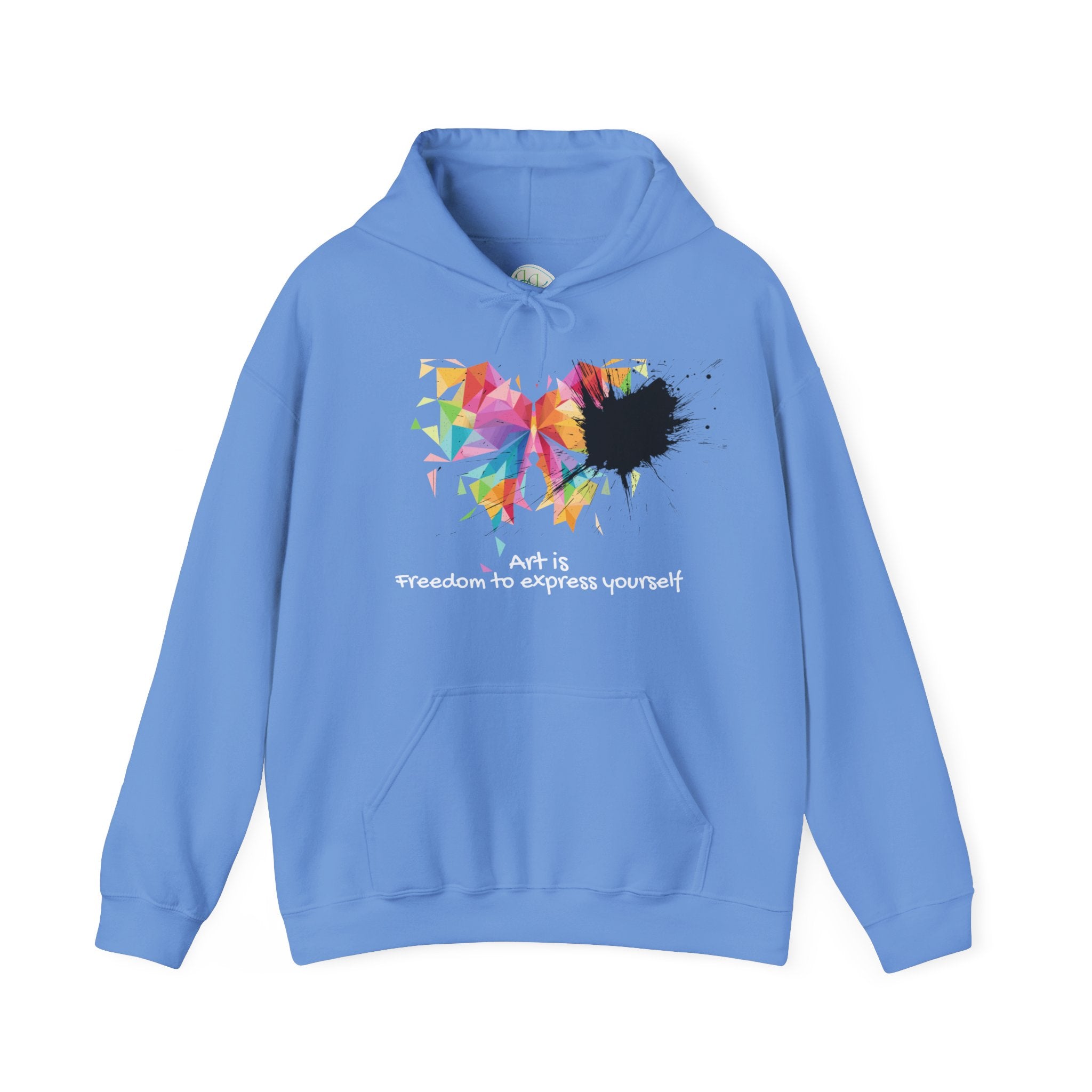 Butterfly Art Hoodie — "Art is freedom to express yourself"