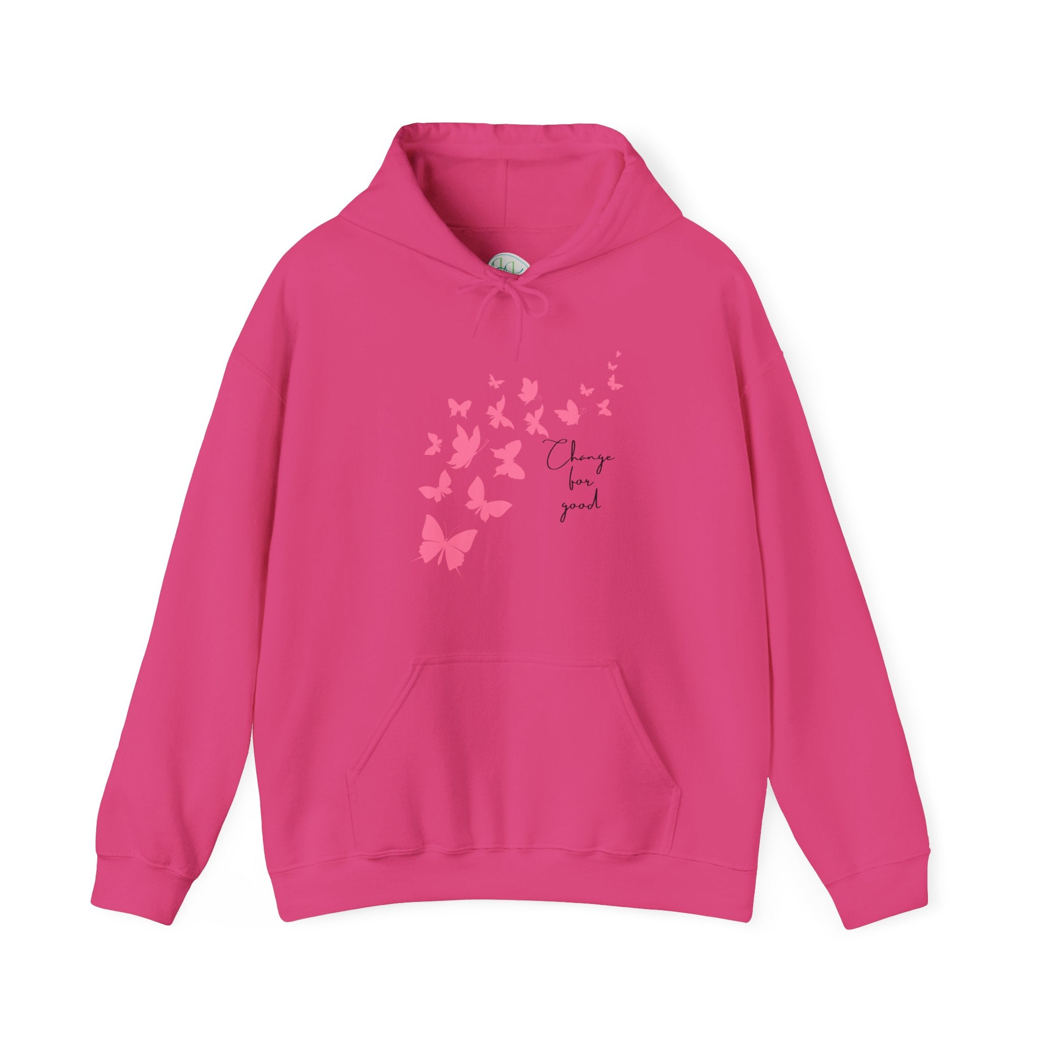 "Change is good" Pink Butterflies Hoodie