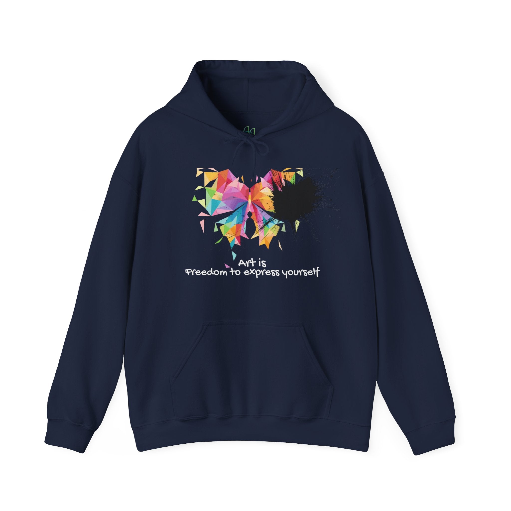 Butterfly Art Hoodie — "Art is freedom to express yourself"