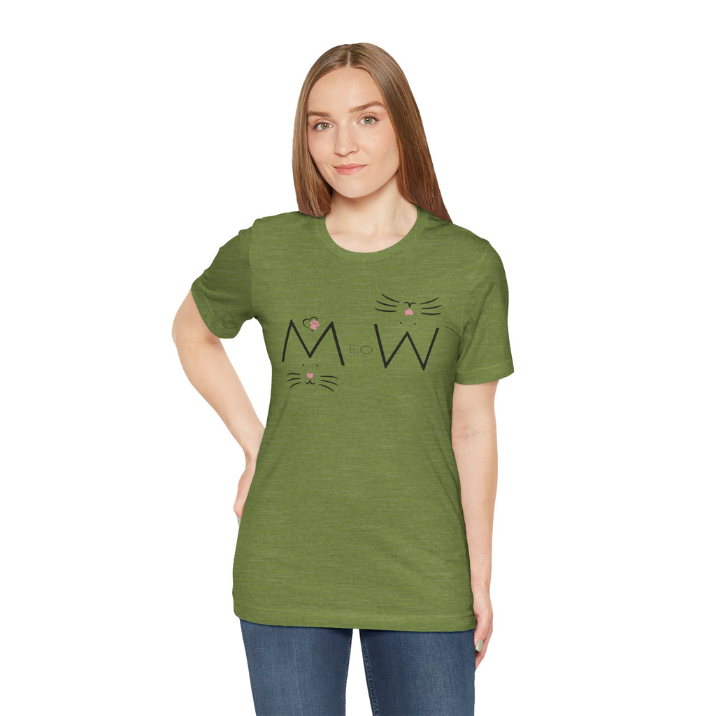 “MeoW” Cat Face – The Purr-fect Attitude Tee