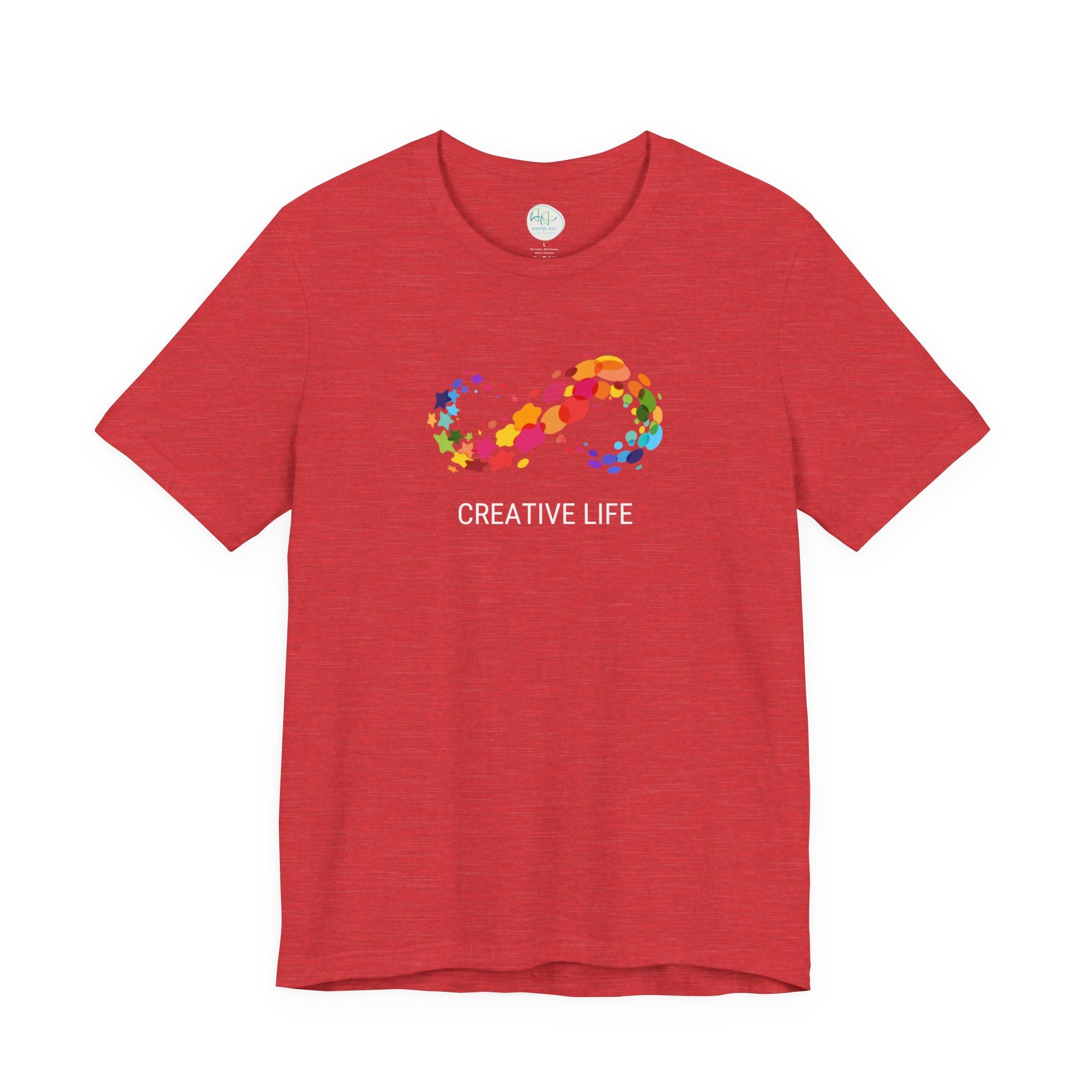 Creative Life T-Shirt — Colorful Infinity Art Tee for Artists & Creatives