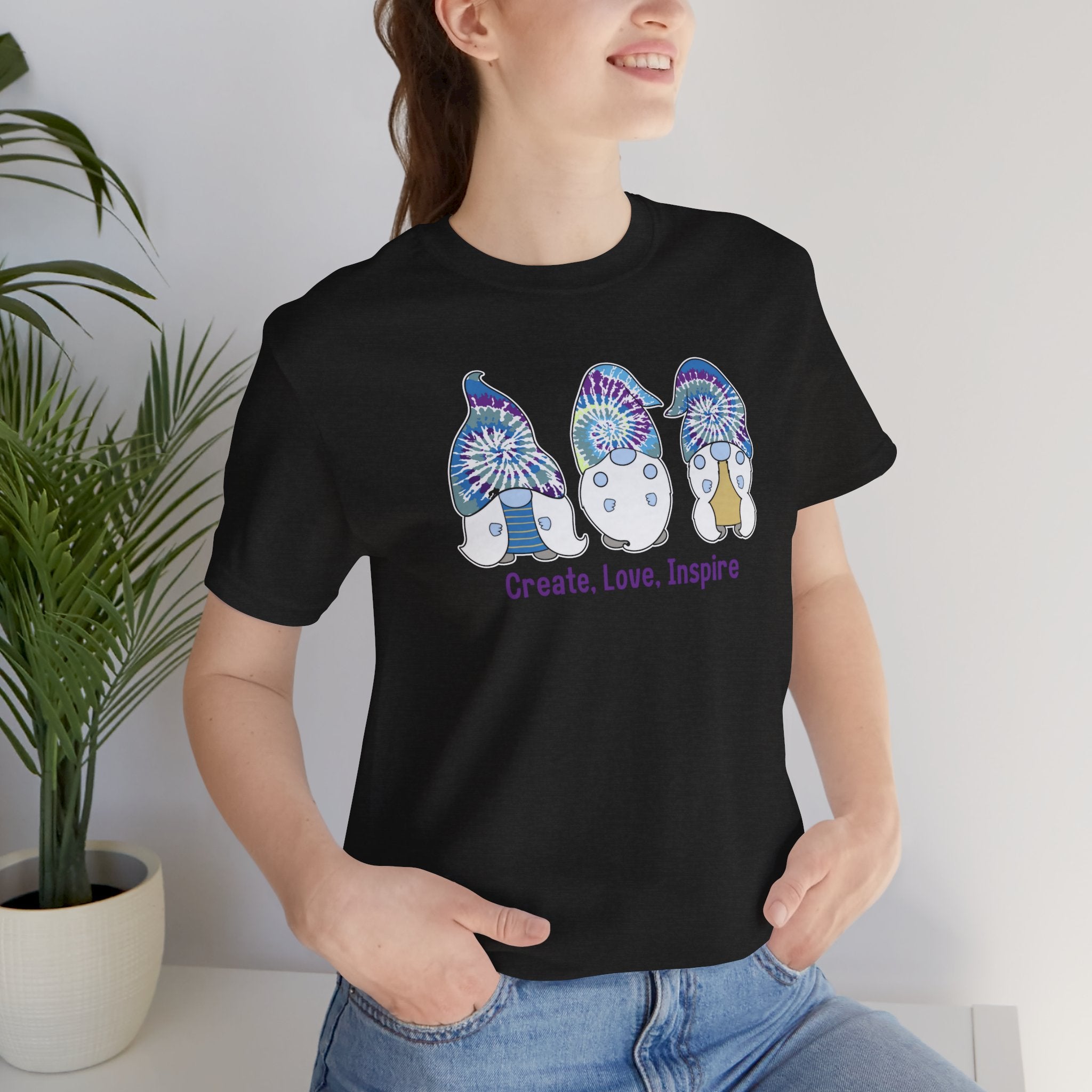 “Create. Love. Inspire.” – The Whimsical Gnome Motivation Tee