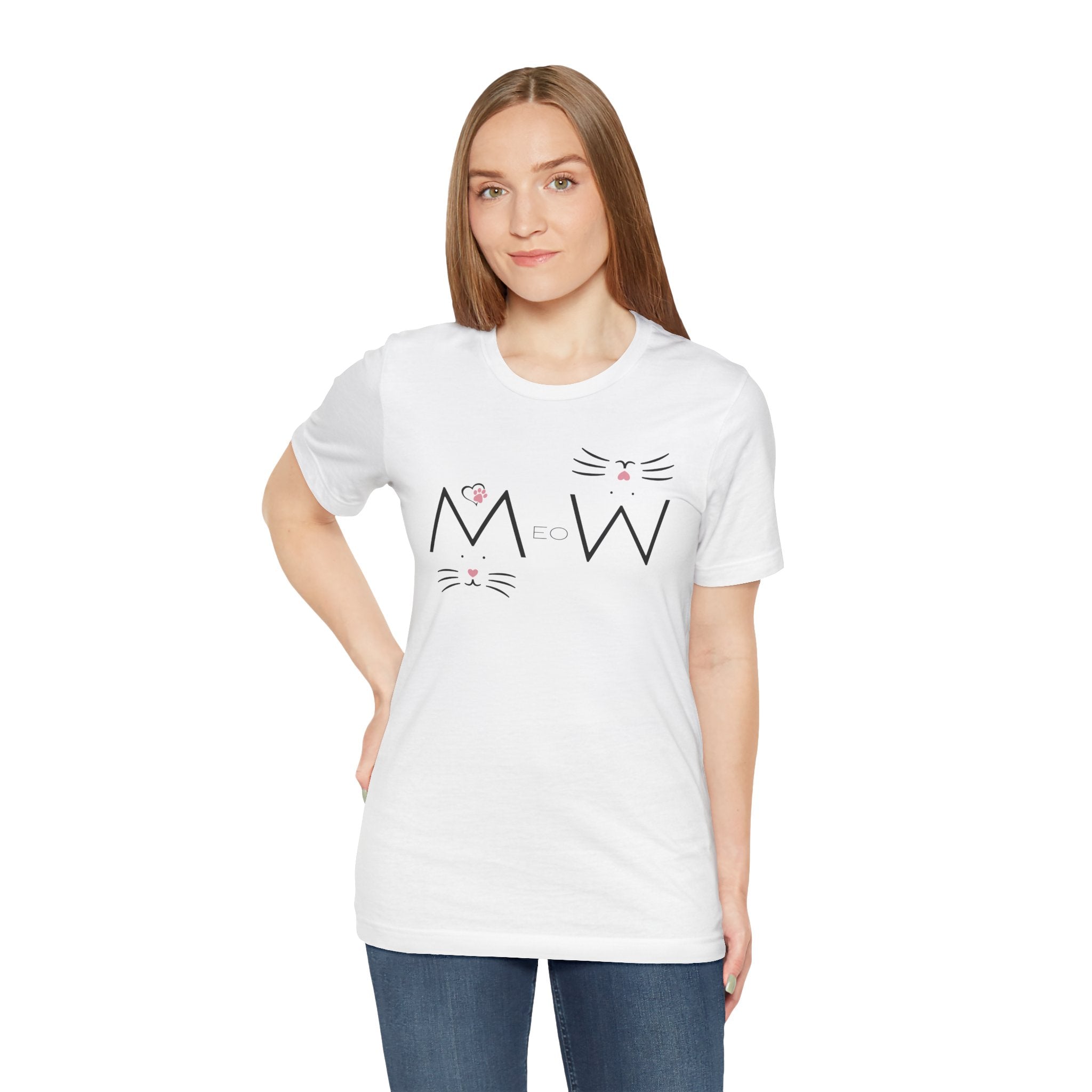 “MeoW” Cat Face – The Purr-fect Attitude Tee