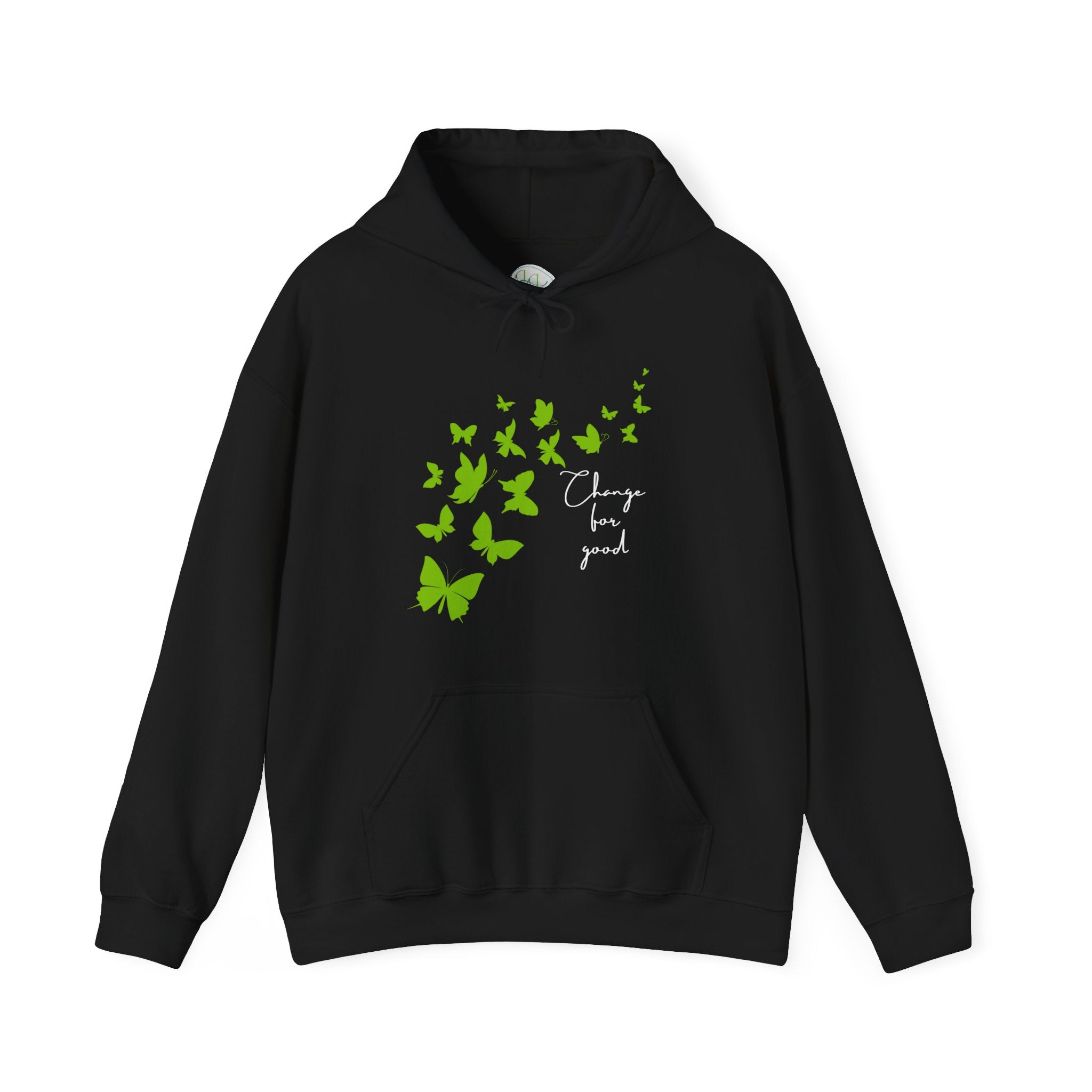Green Butterfly Hoodie – "Change for Good"
