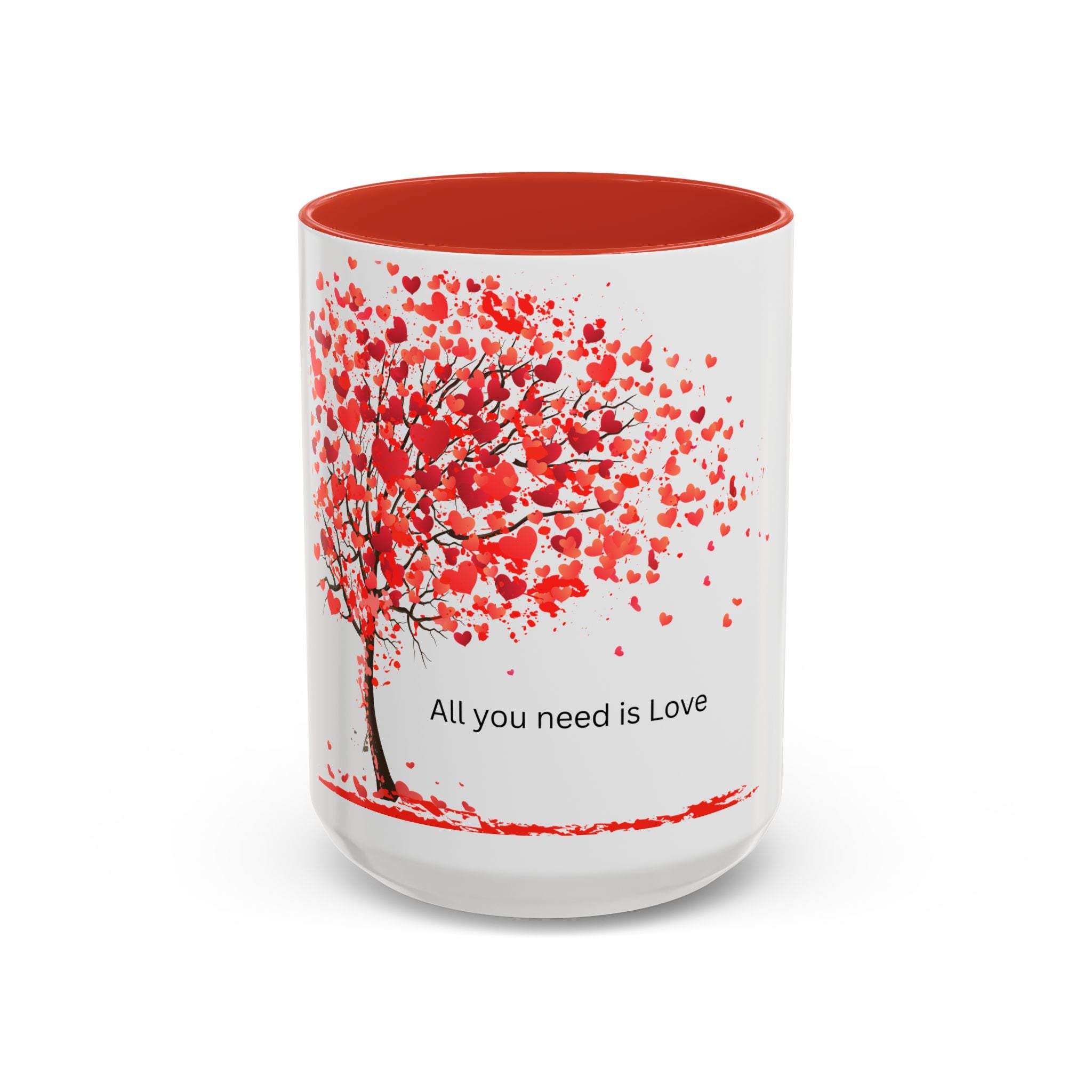All You Need Is Love Accent Coffee Mug — 11oz & 15oz