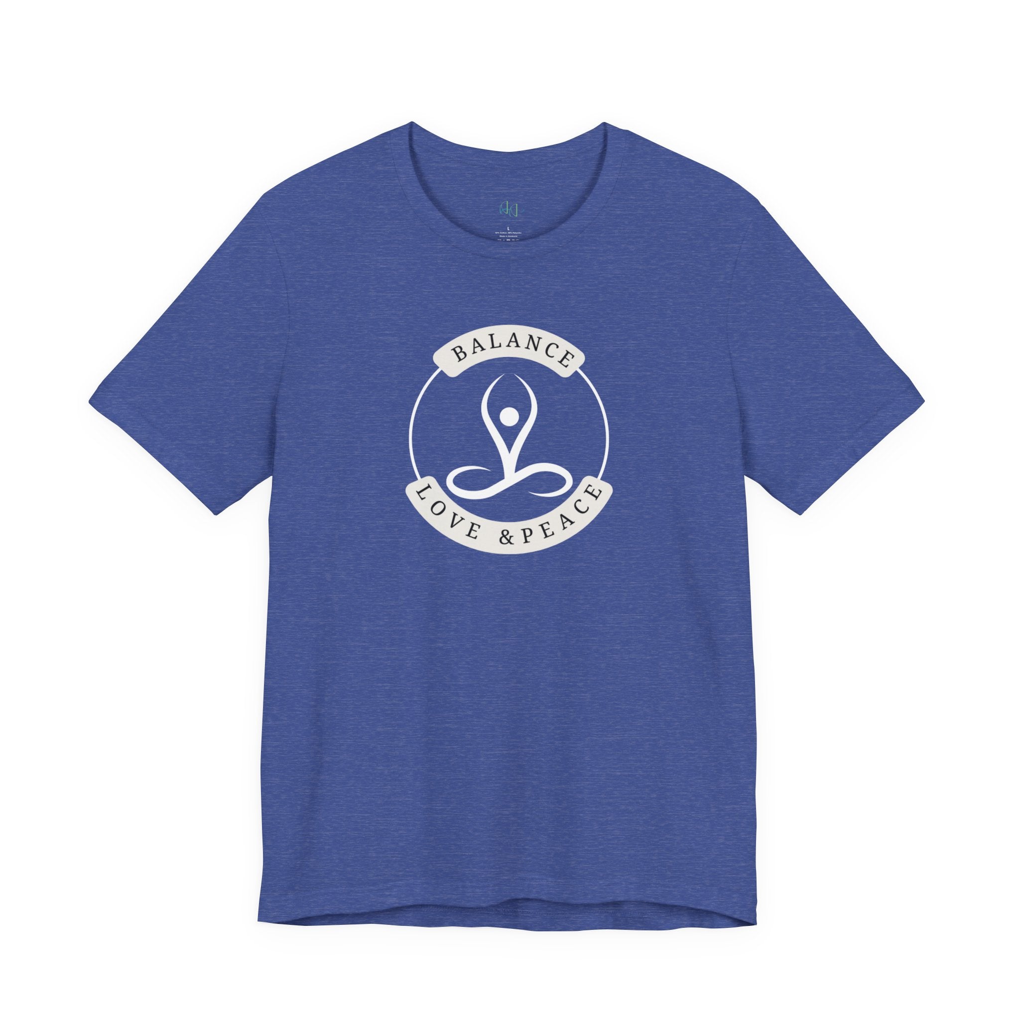 Balance Love & Peace Yoga T‑Shirt — Mindful Meditation Tee
