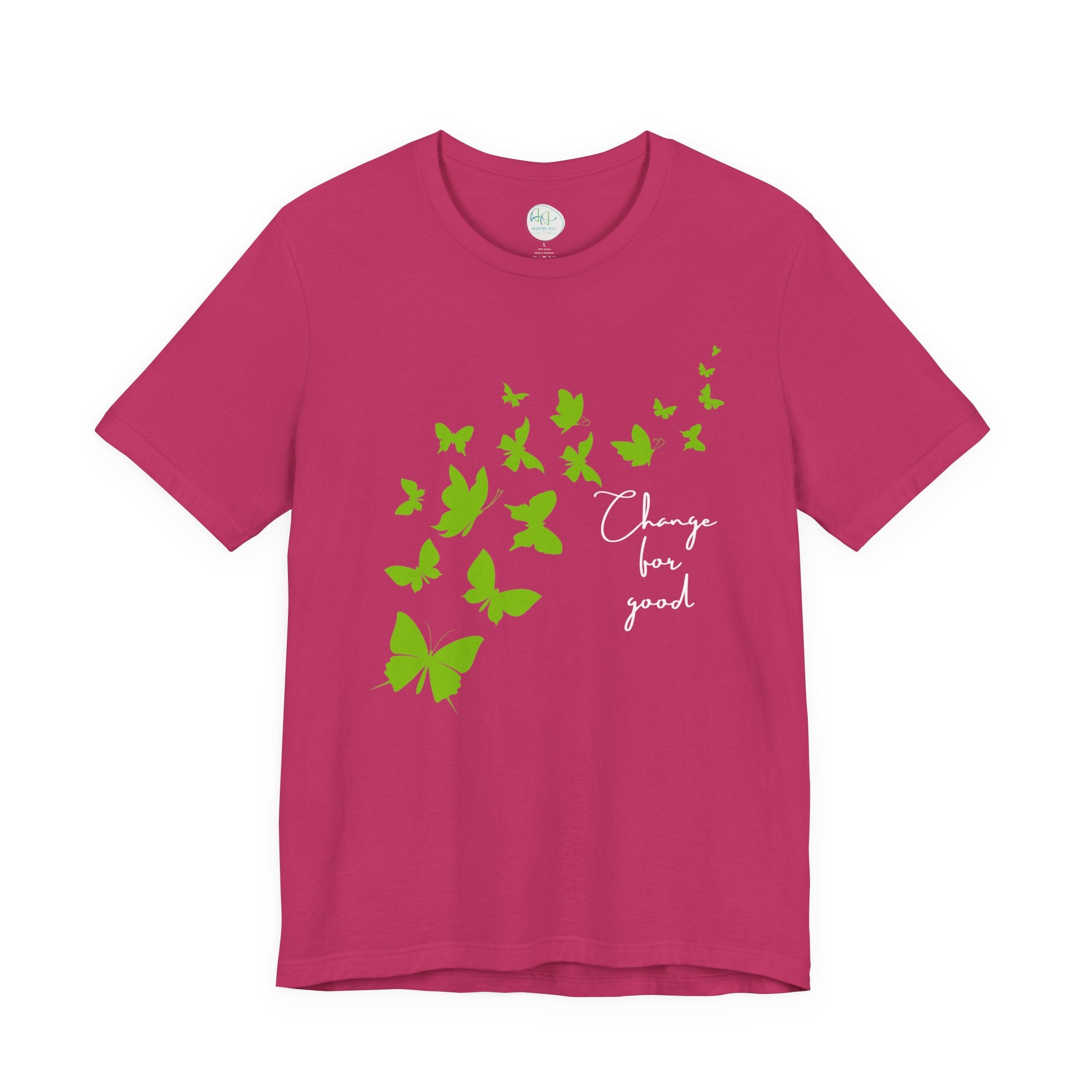 Butterfly Change for Good Tee — Inspirational Eco-Friendly Graphic T-Shirt