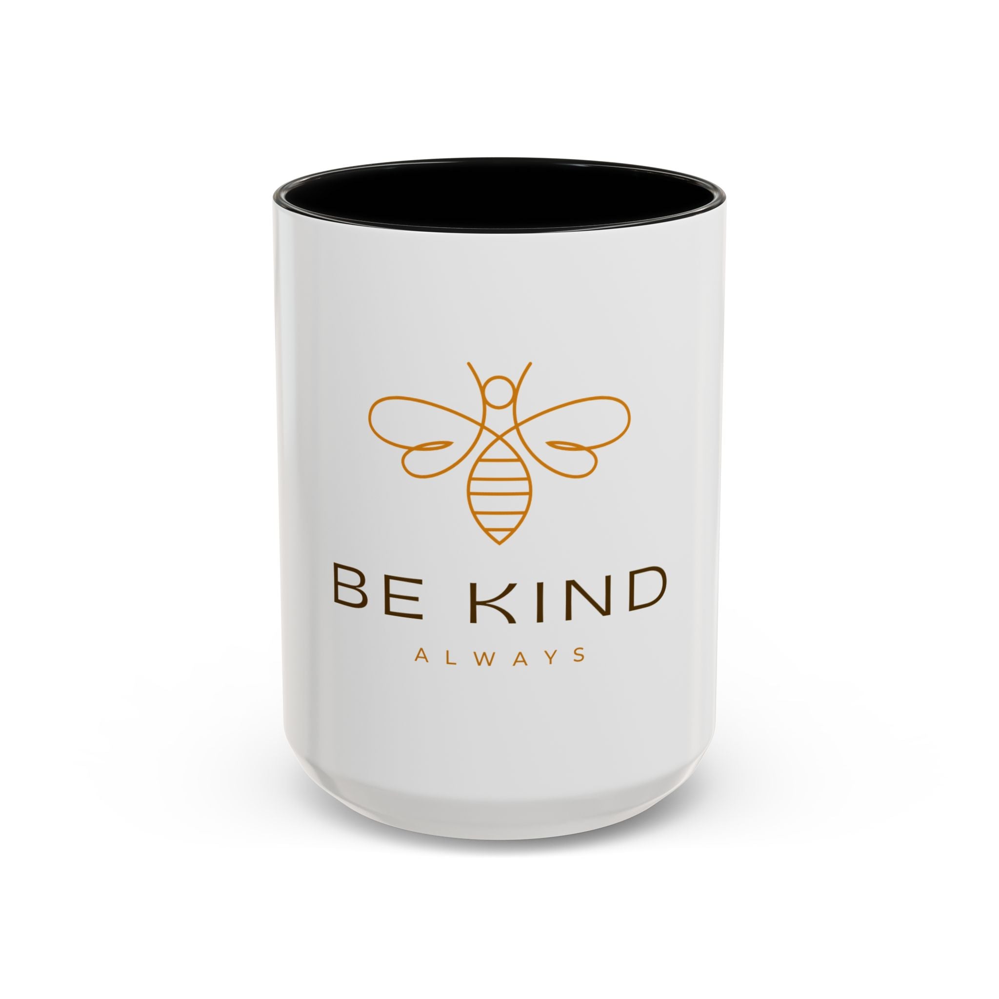 Be Kind Always Bee Coffee Mug — Inspirational Accent Mug (11/15 oz)