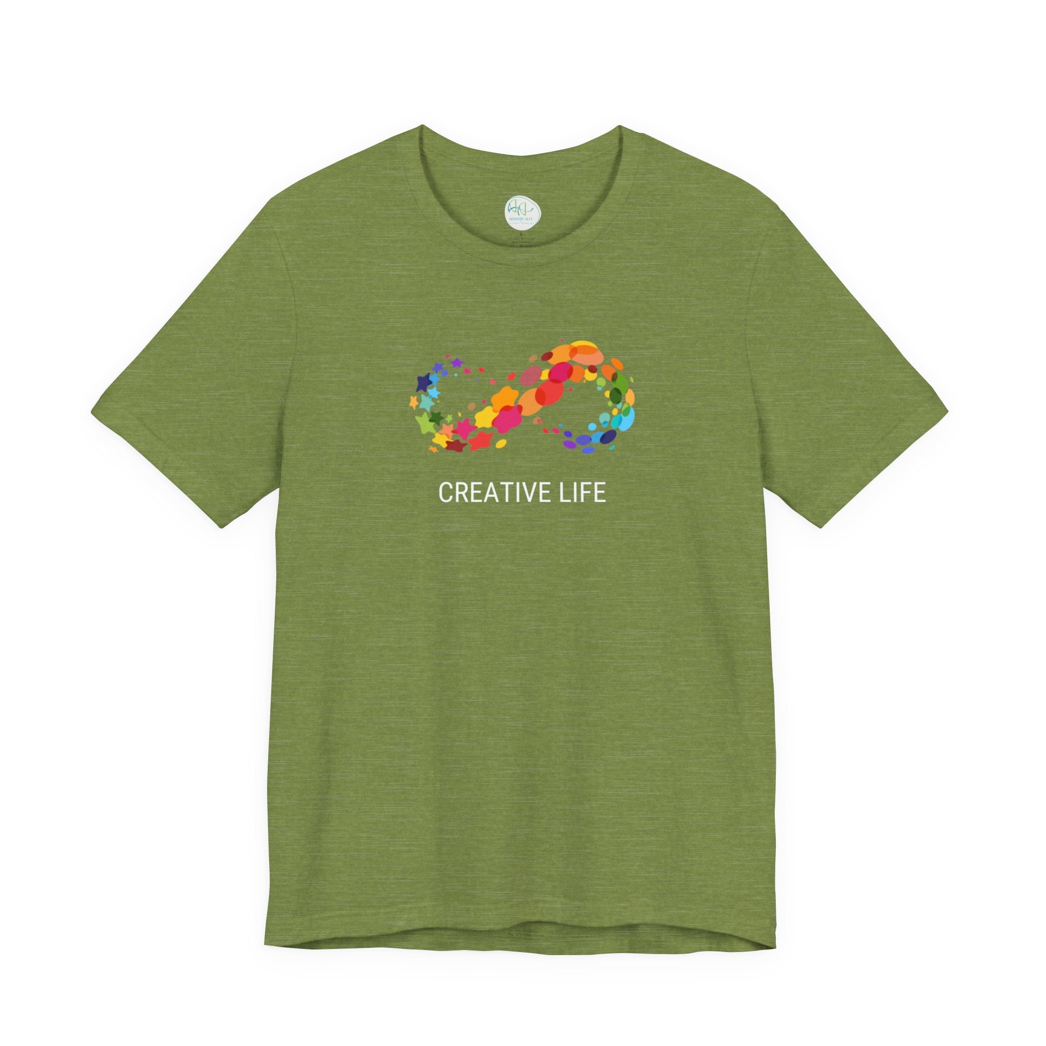 Creative Life T-Shirt — Colorful Infinity Art Tee for Artists & Creatives