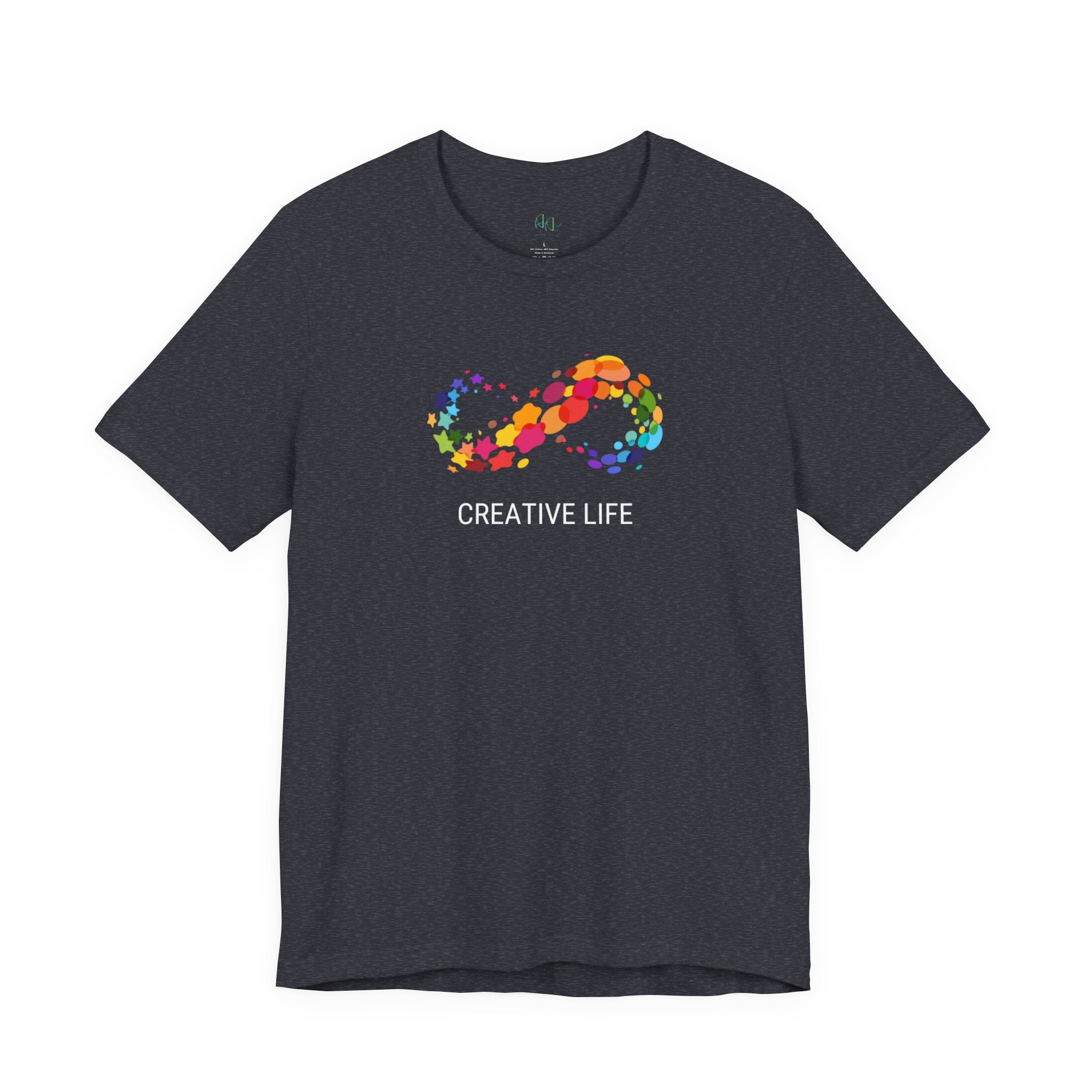 Creative Life T-Shirt — Colorful Infinity Art Tee for Artists & Creatives