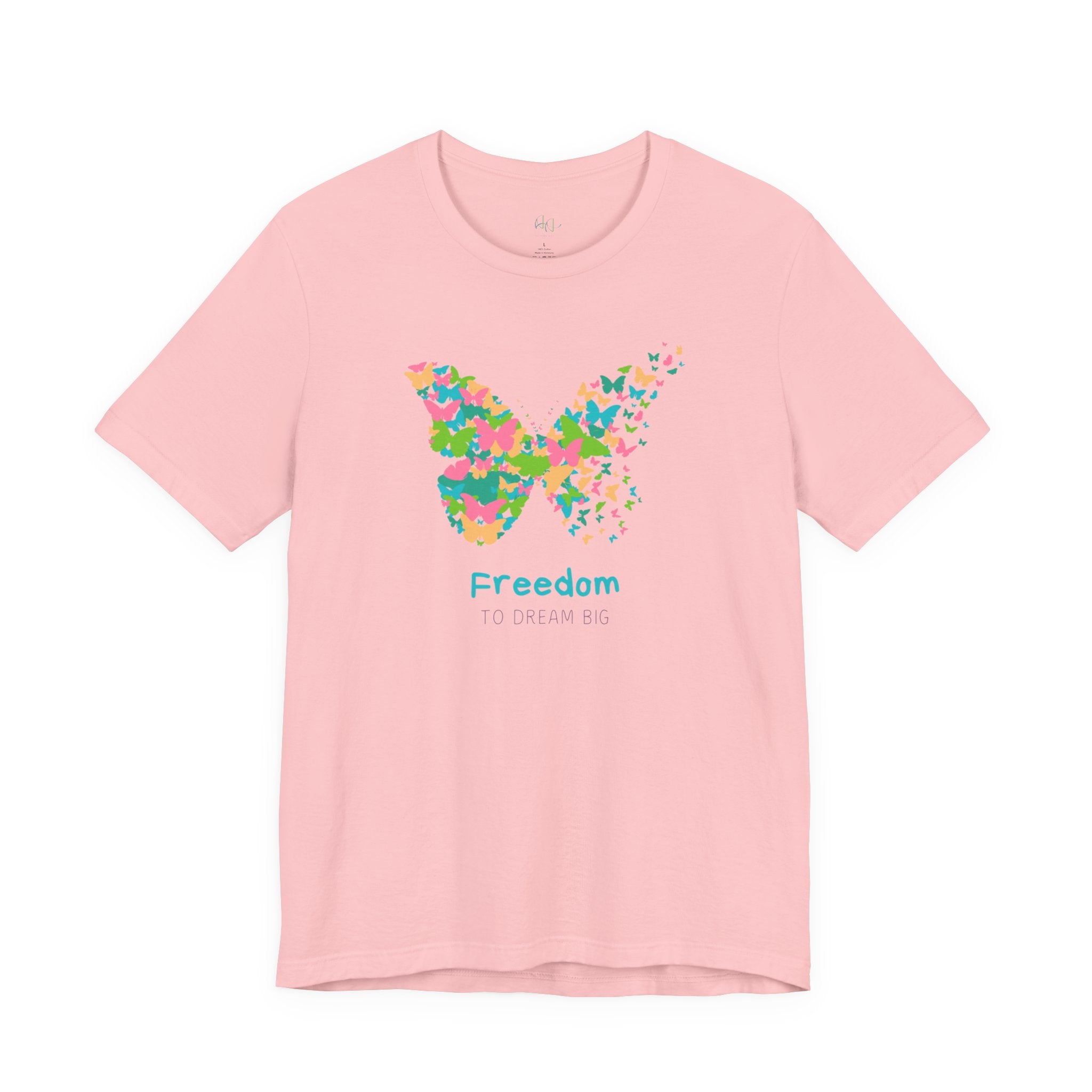 Freedom Butterfly Tee — Colorful Butterfly Graphic T-Shirt