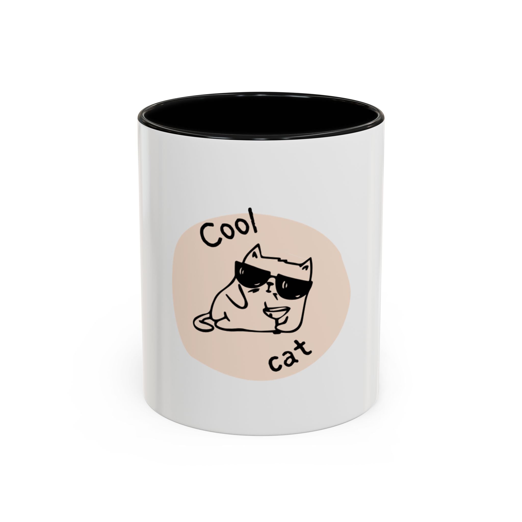 Cool Cat Accent Coffee Mug, 11/15oz