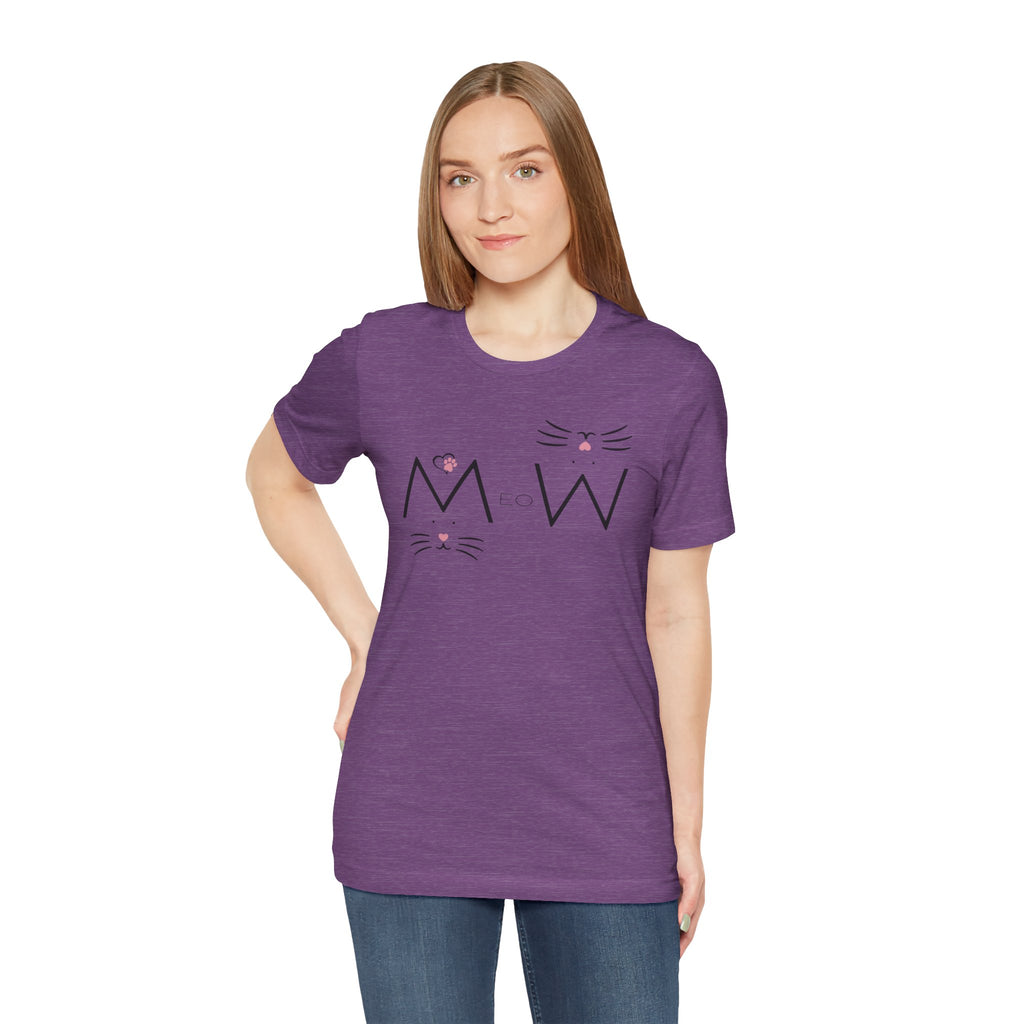 “MeoW” Cat Face – The Purr-fect Attitude Tee