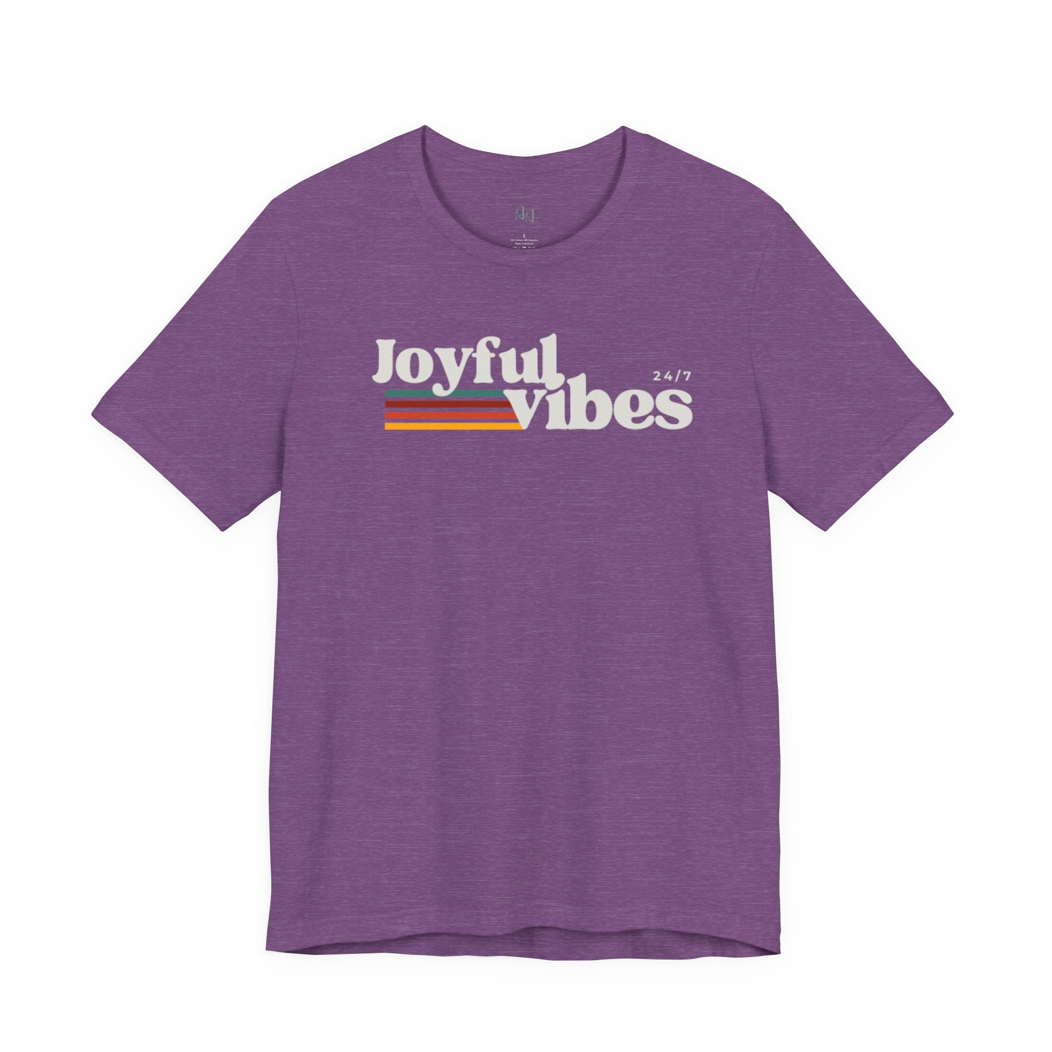 Joyful Vibes T-Shirt – Retro Sunrise Graphic Tee
