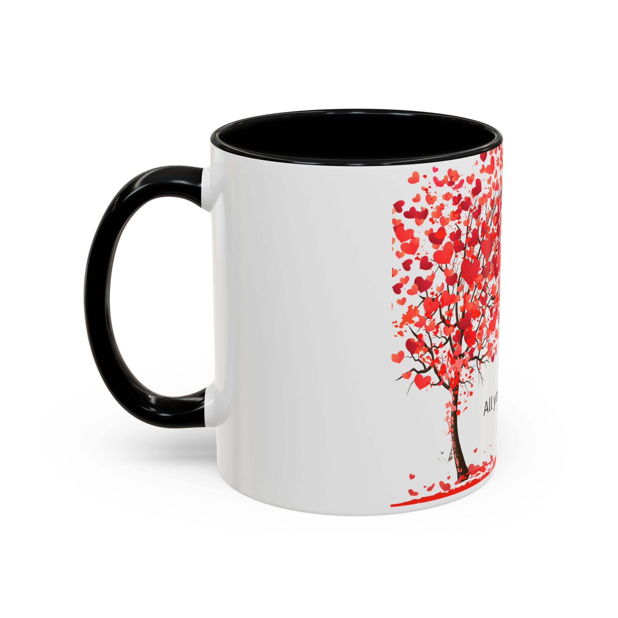 All You Need Is Love Accent Coffee Mug — 11oz & 15oz