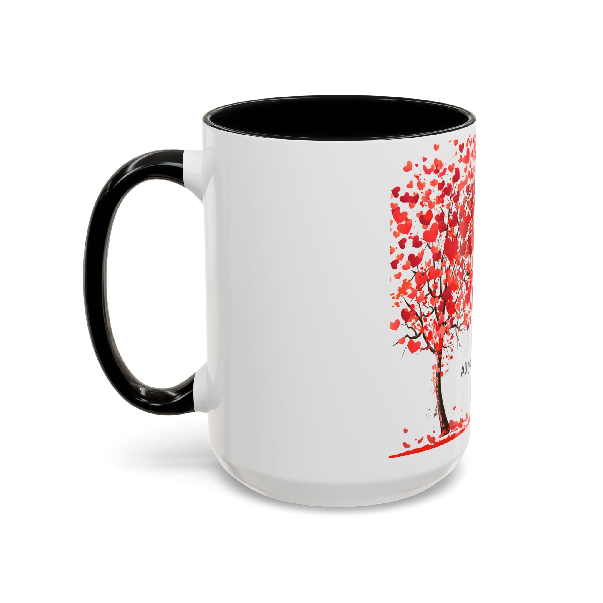 All You Need Is Love Accent Coffee Mug — 11oz & 15oz