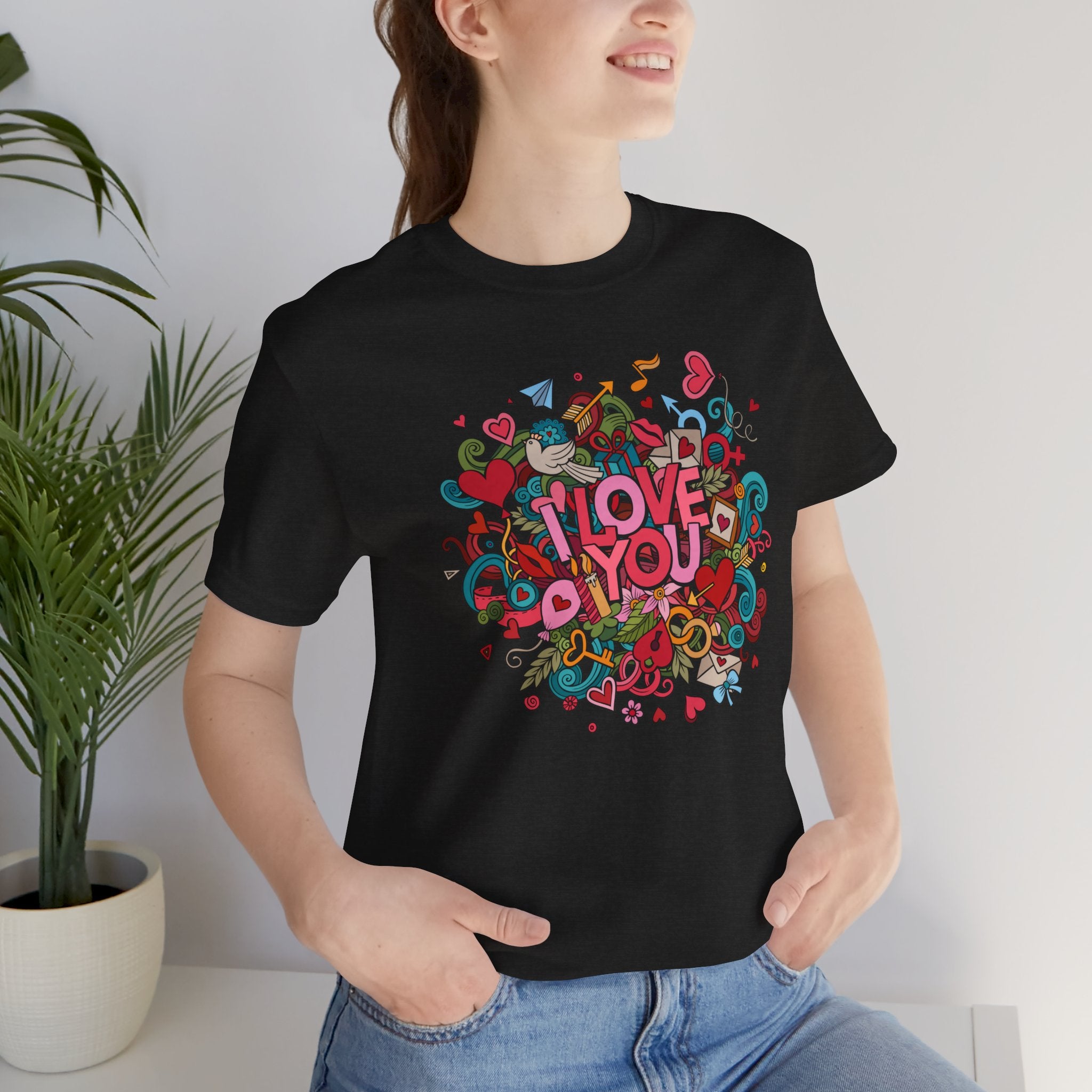 I Love You Doodle Graphic Tee