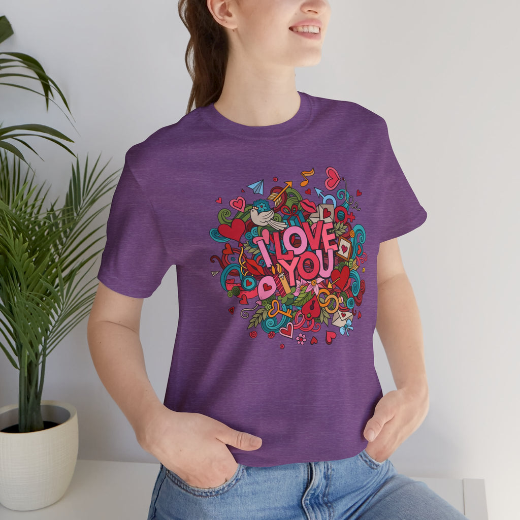 I Love You Doodle Graphic Tee