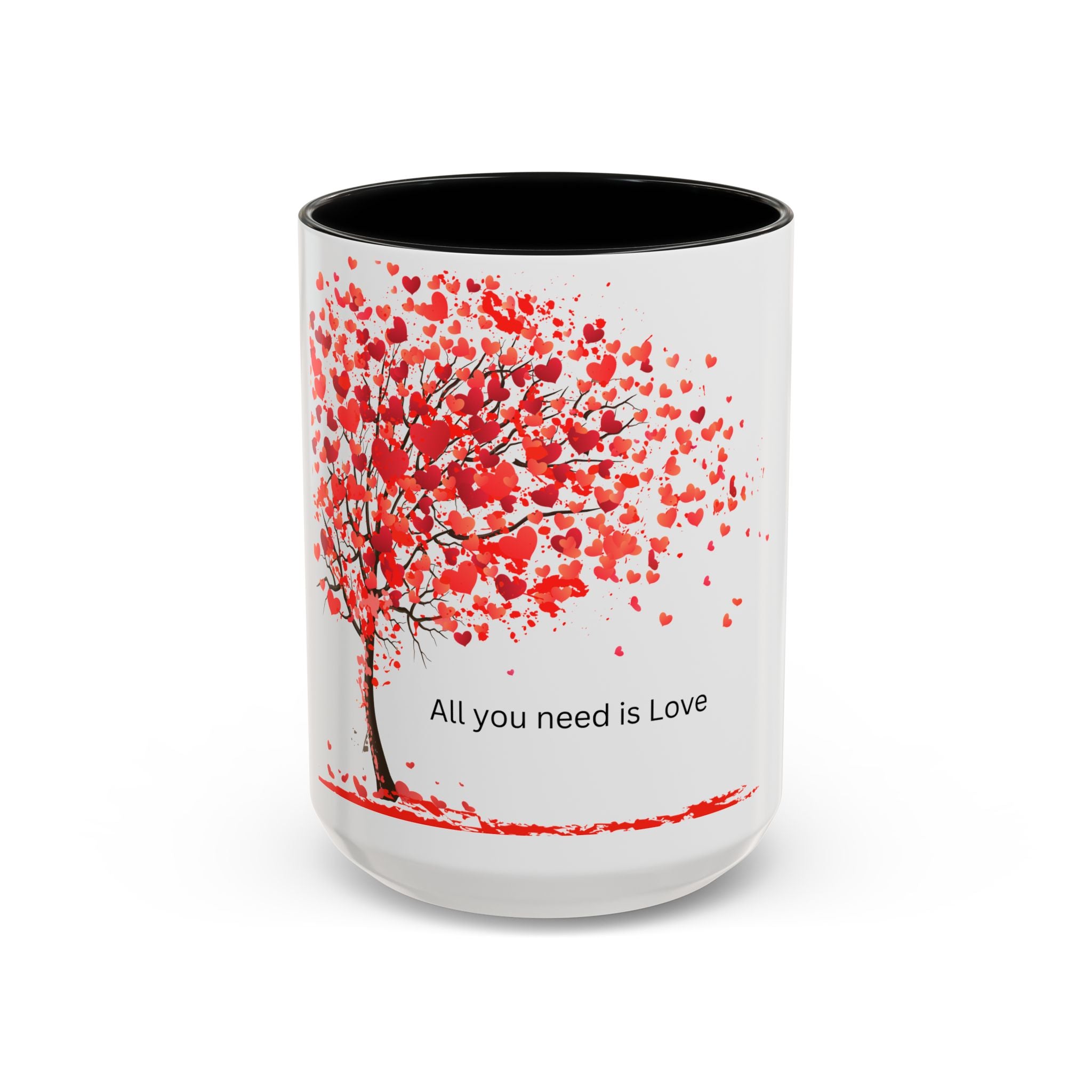 All You Need Is Love Accent Coffee Mug — 11oz & 15oz