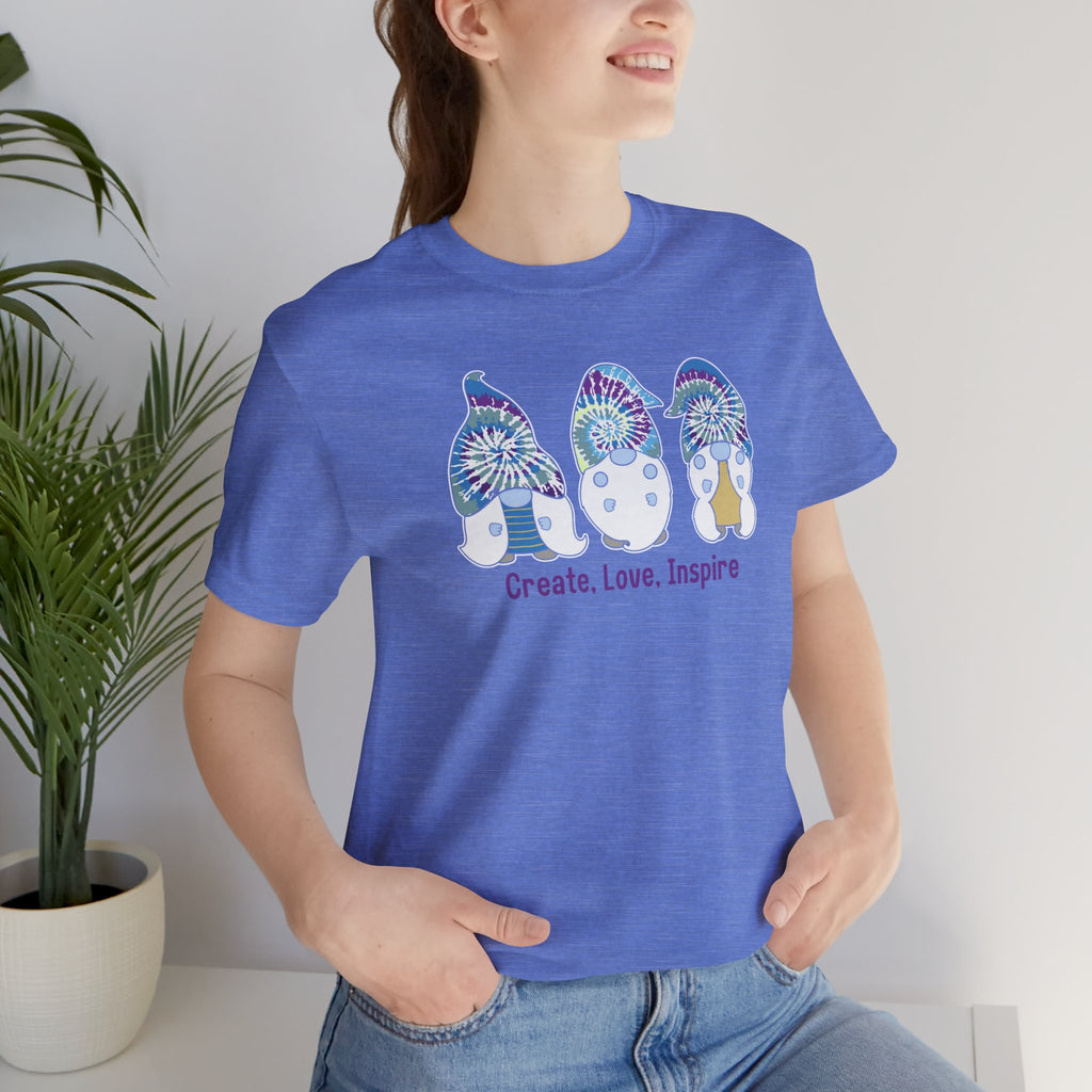 “Create. Love. Inspire.” – The Whimsical Gnome Motivation Tee