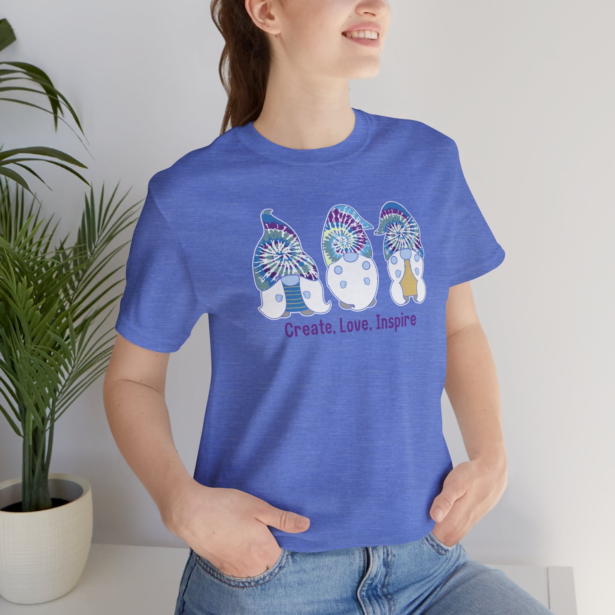 “Create. Love. Inspire.” – The Whimsical Gnome Motivation Tee