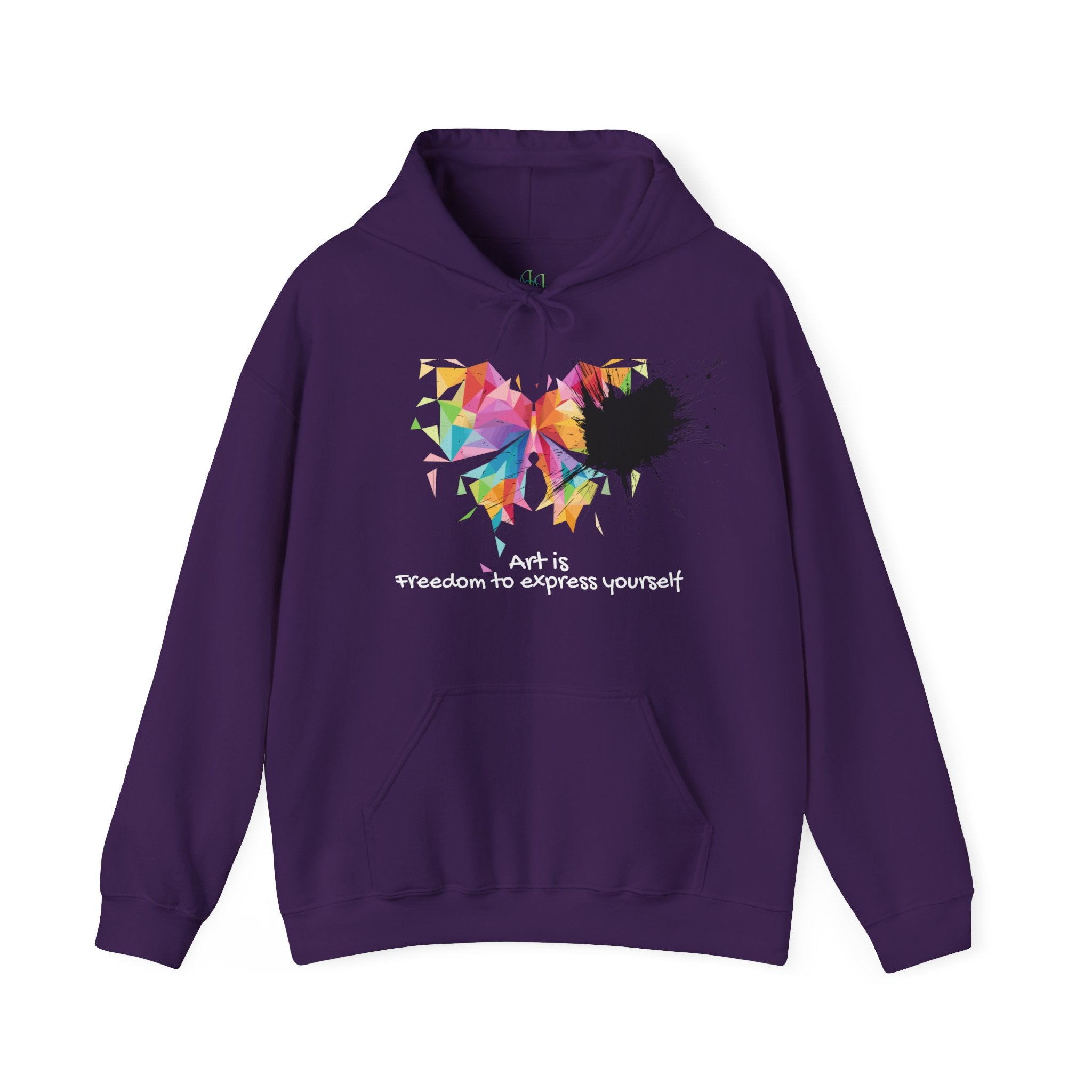 Butterfly Art Hoodie — "Art is freedom to express yourself"