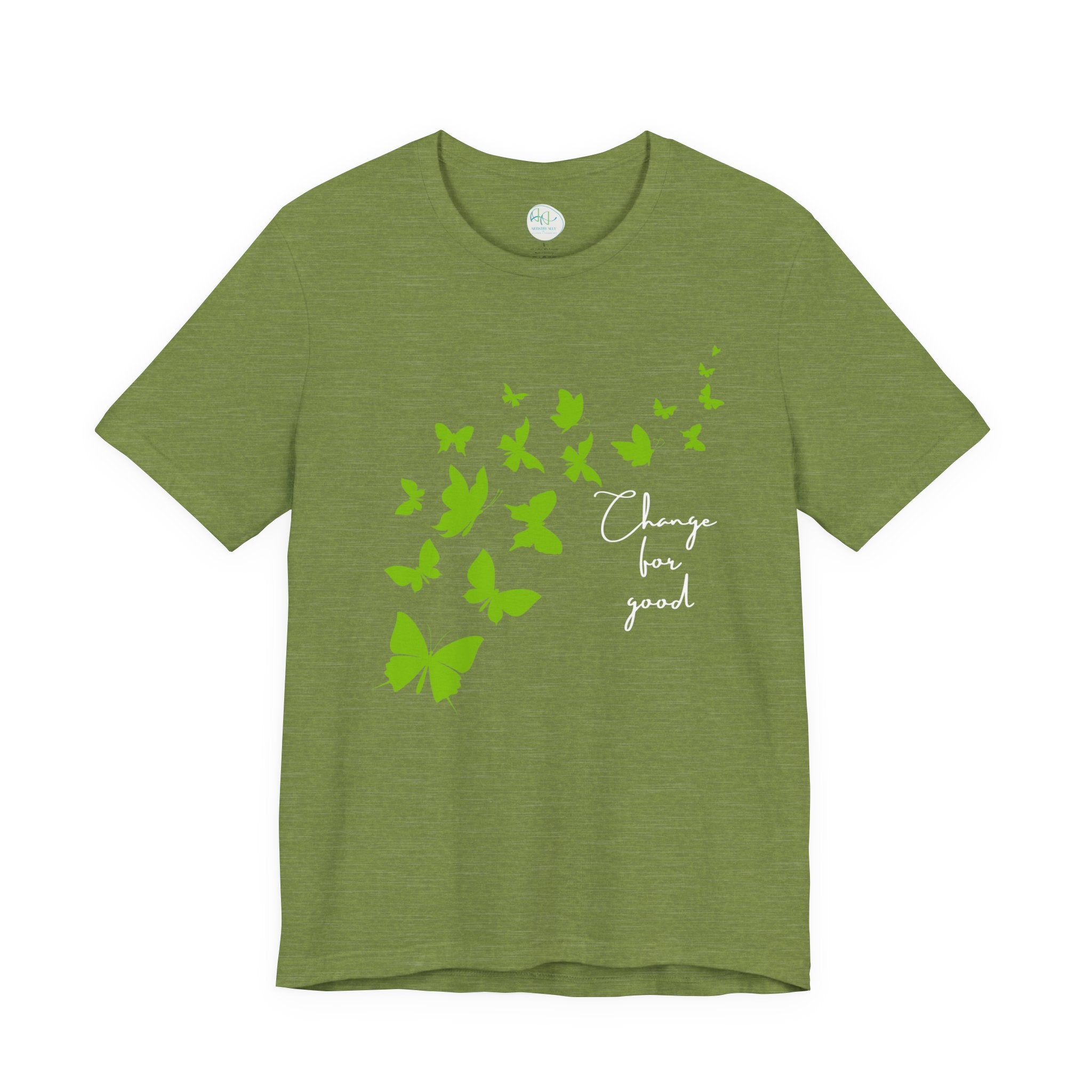 Butterfly Change for Good Tee — Inspirational Eco-Friendly Graphic T-Shirt