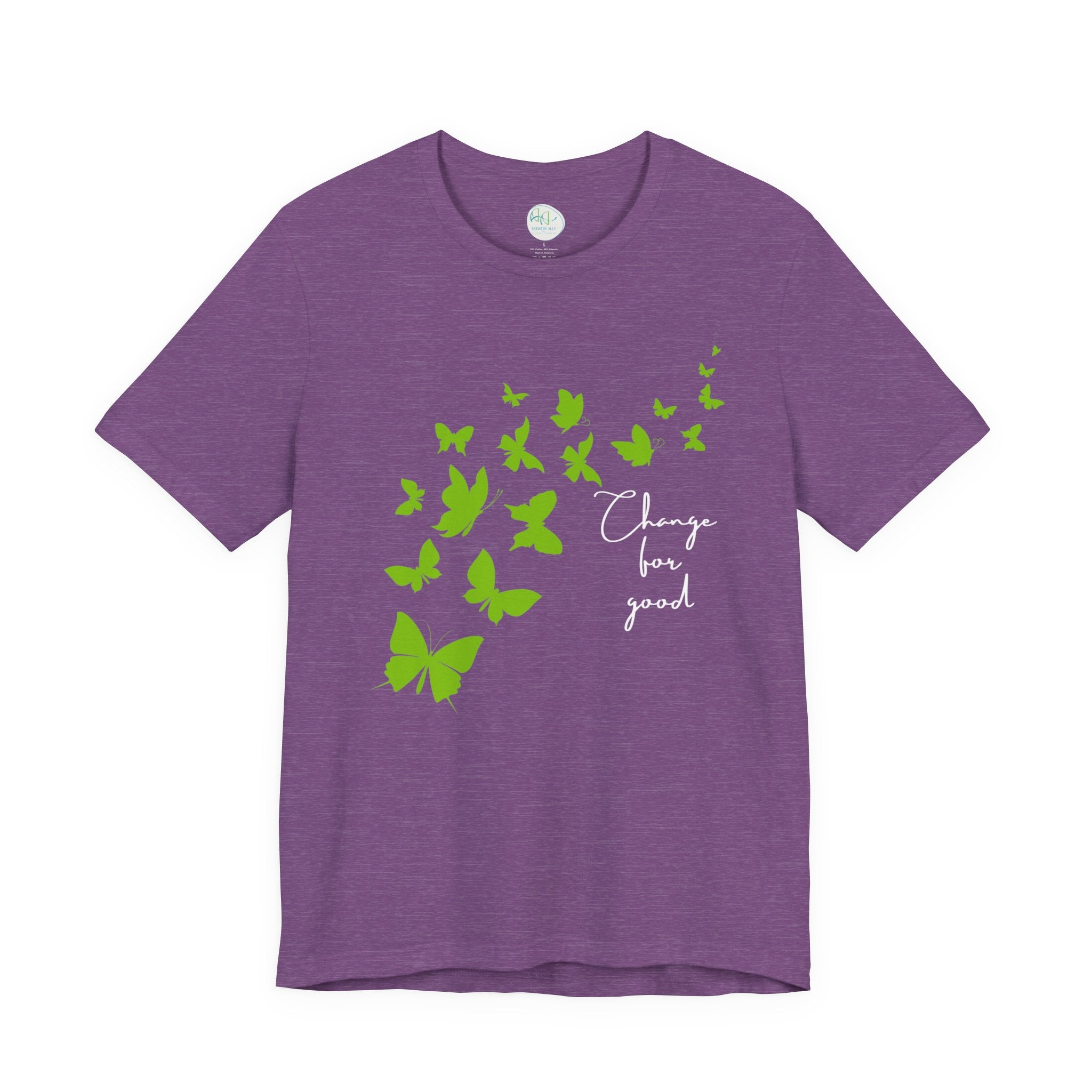 Butterfly Change for Good Tee — Inspirational Eco-Friendly Graphic T-Shirt