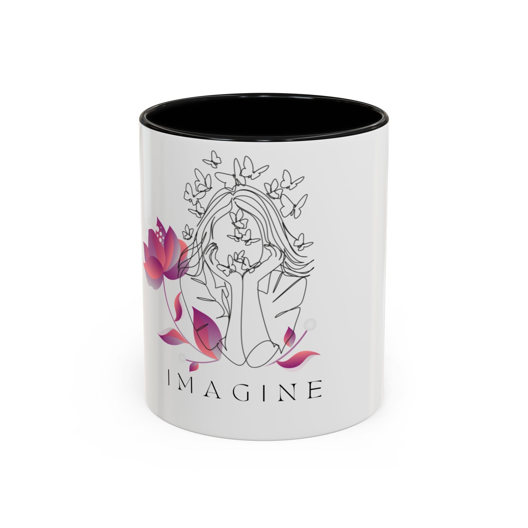 Imagine Inspirational Script Ceramic Mug (11/15 oz)