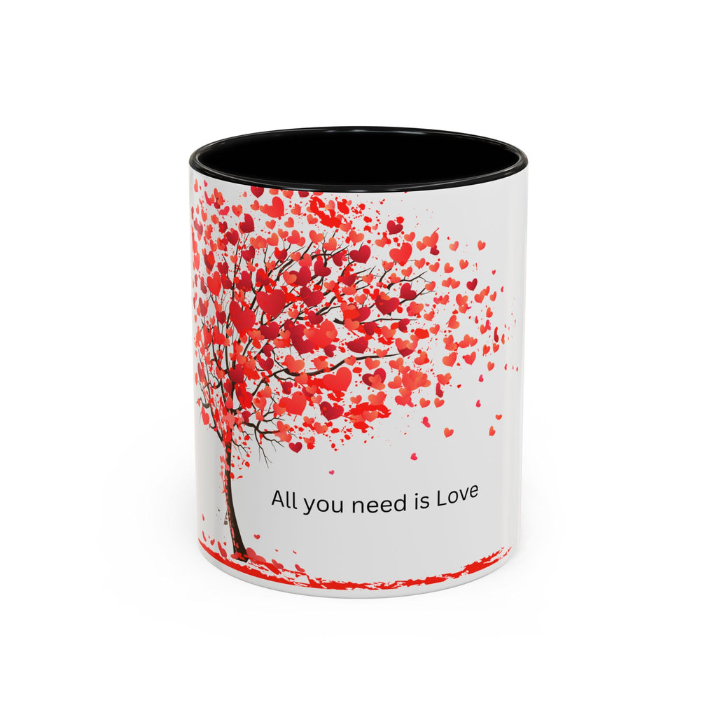 All You Need Is Love Accent Coffee Mug — 11oz & 15oz