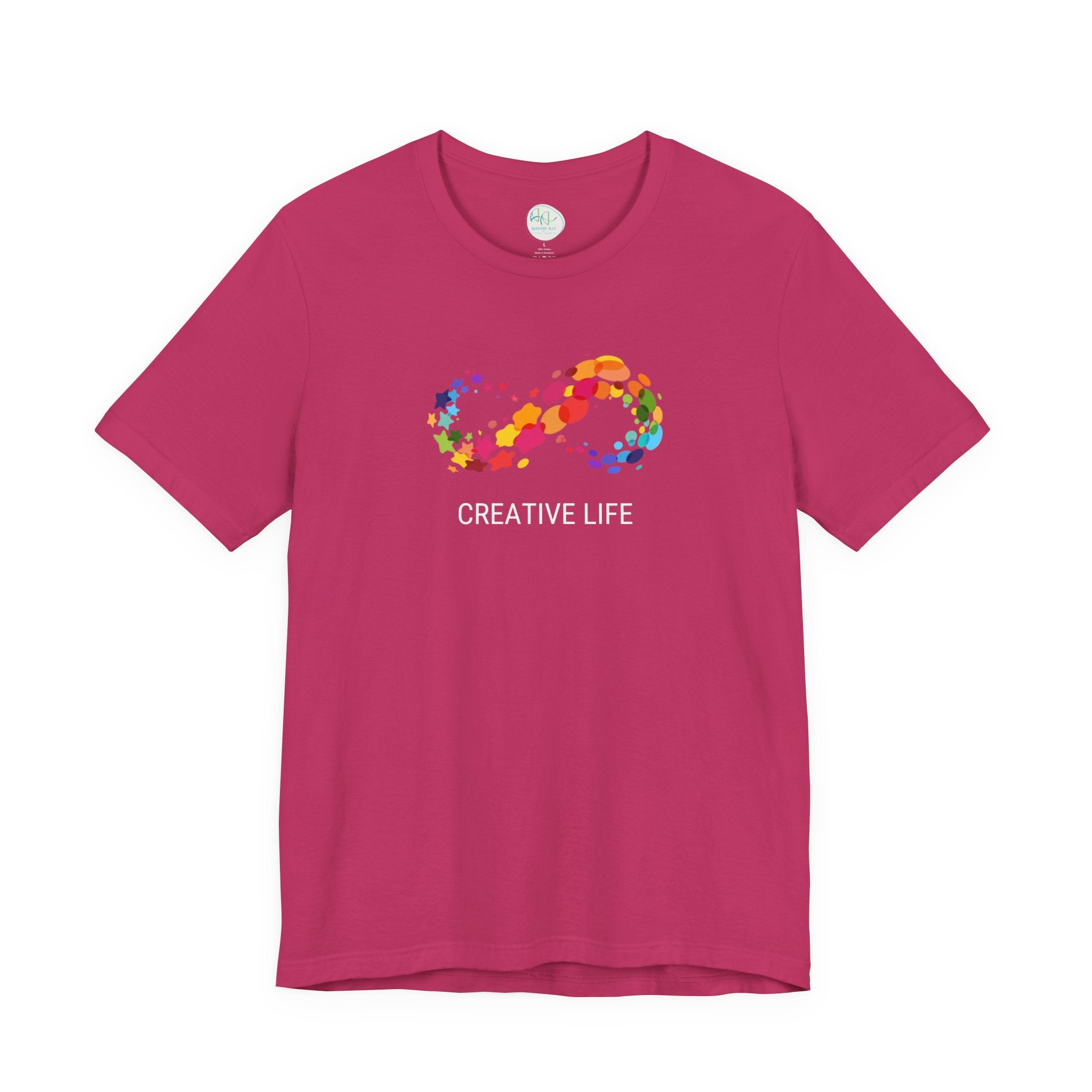 Creative Life T-Shirt — Colorful Infinity Art Tee for Artists & Creatives