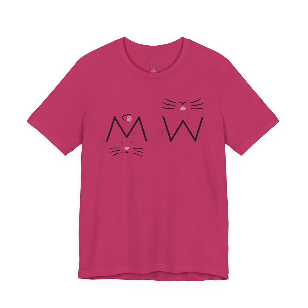“MeoW” Cat Face – The Purr-fect Attitude Tee